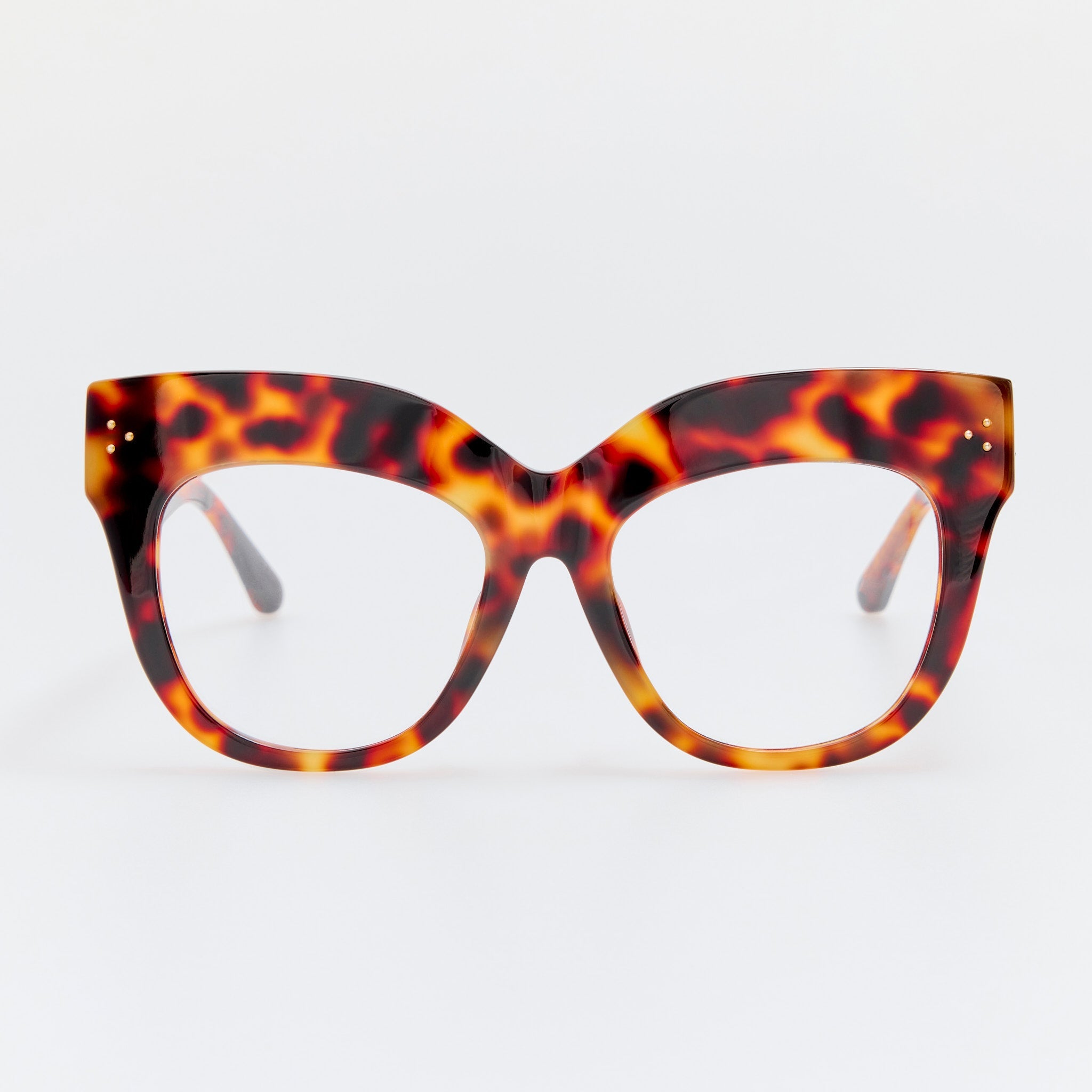 Dunaway Optical Frame in Tortoiseshell - LINDA FARROW - Optical Frame - 