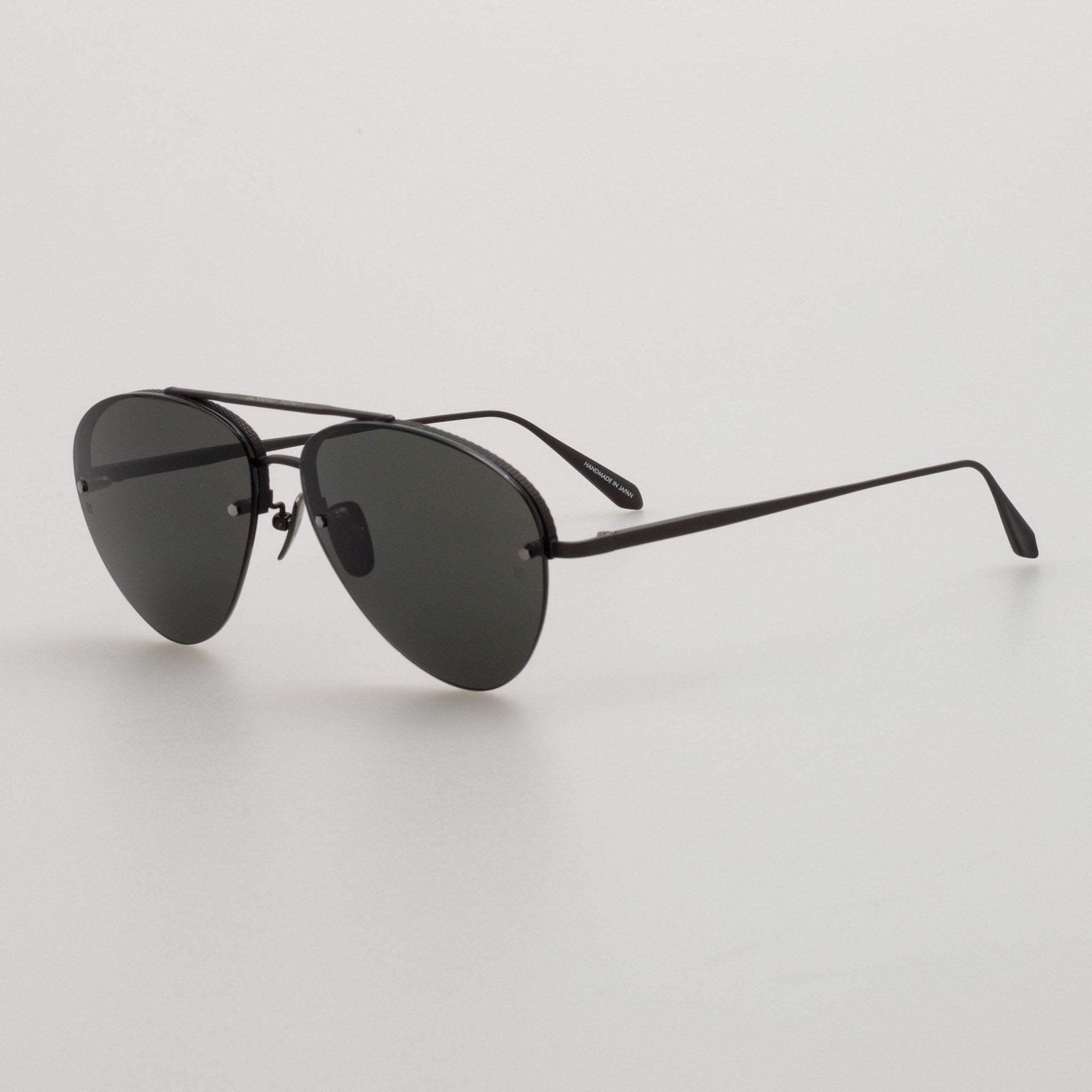 Edano Sunglasses in Matt Black Nickel - LINDA FARROW - Sunglasses - 