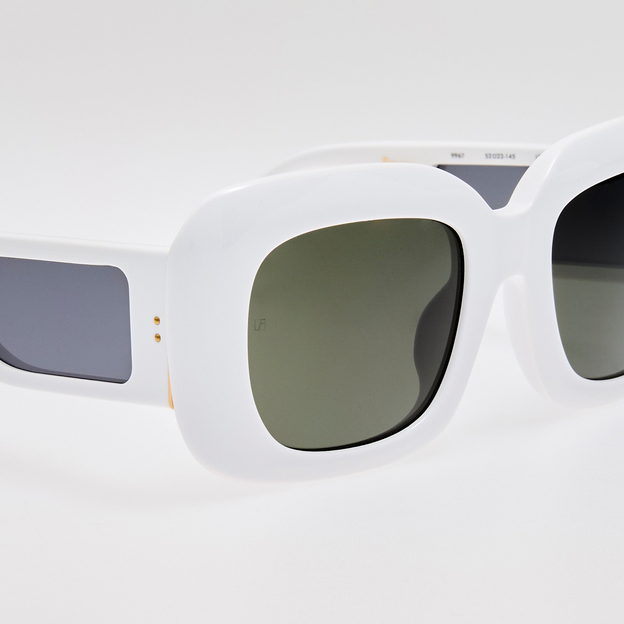 Emmy Sunglasses in White - LINDA FARROW - Sunglasses - 