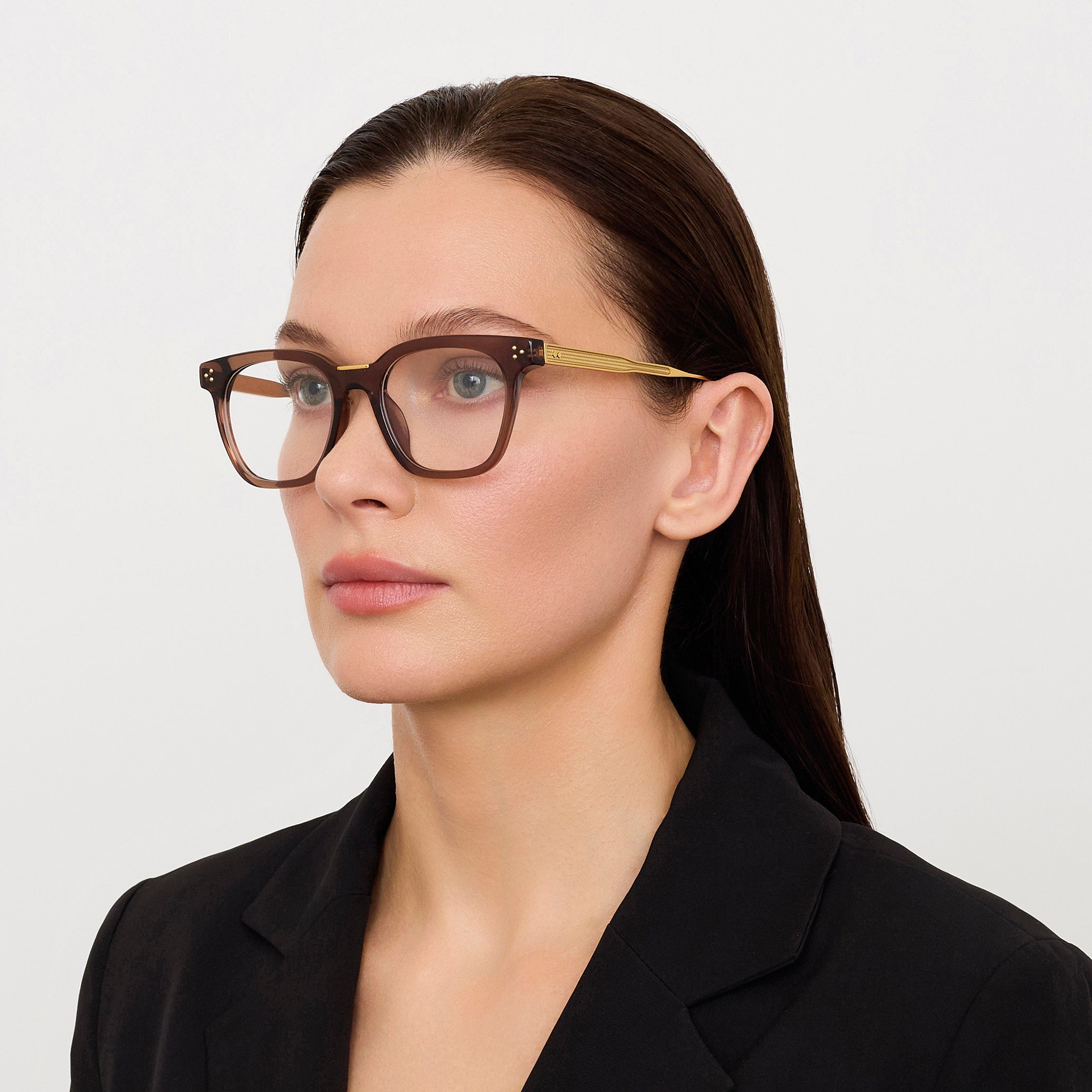 Evans Optical in Brown - LINDA FARROW - Optical Frame - 