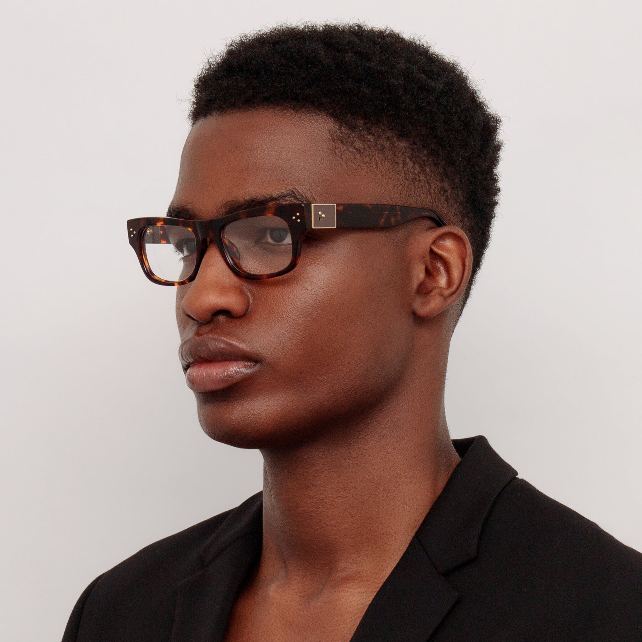 Falck Optical Frame in Tortoiseshell - LINDA FARROW - Optical Frame - 