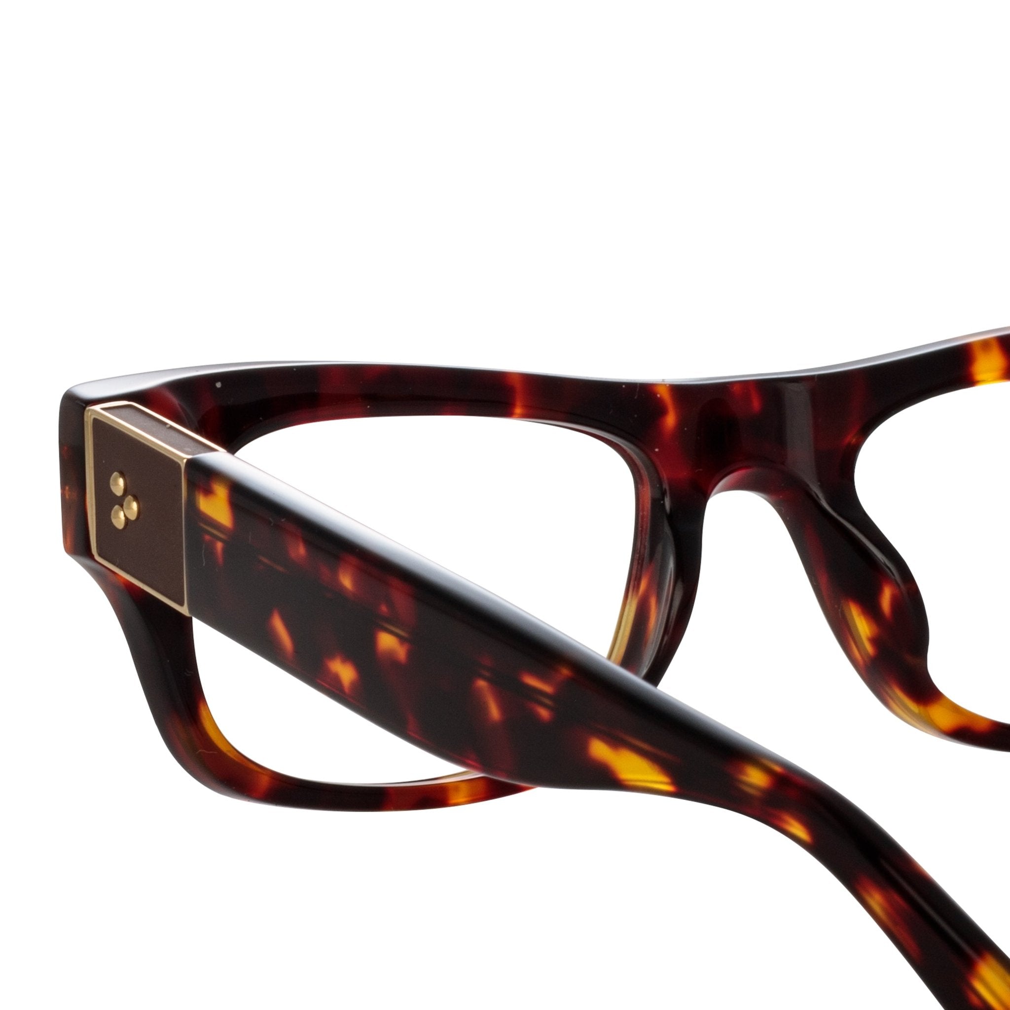 Falck Optical Frame in Tortoiseshell - LINDA FARROW - Optical Frame - 