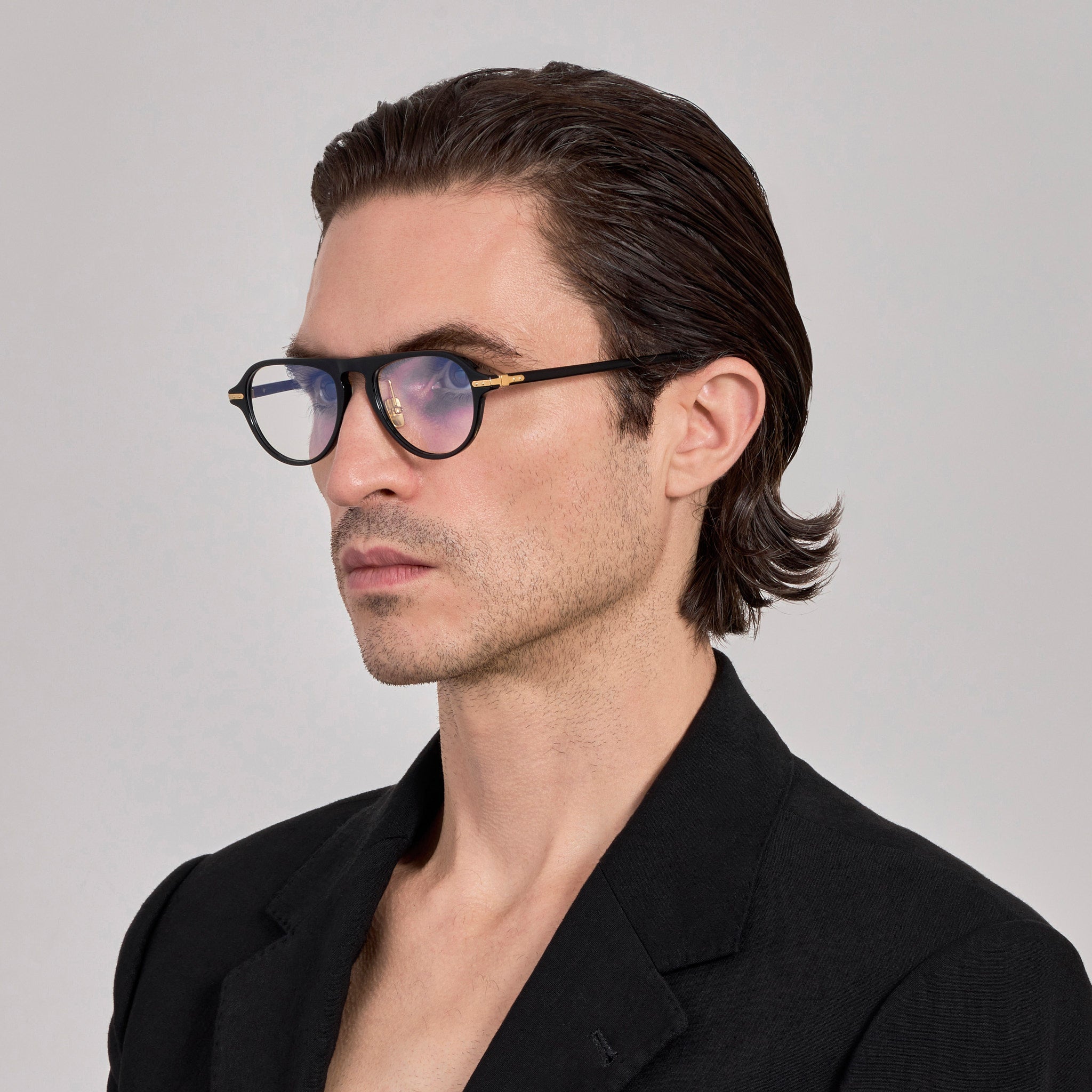 Ferro Optical in Black - LINDA FARROW - Optical Frame - 