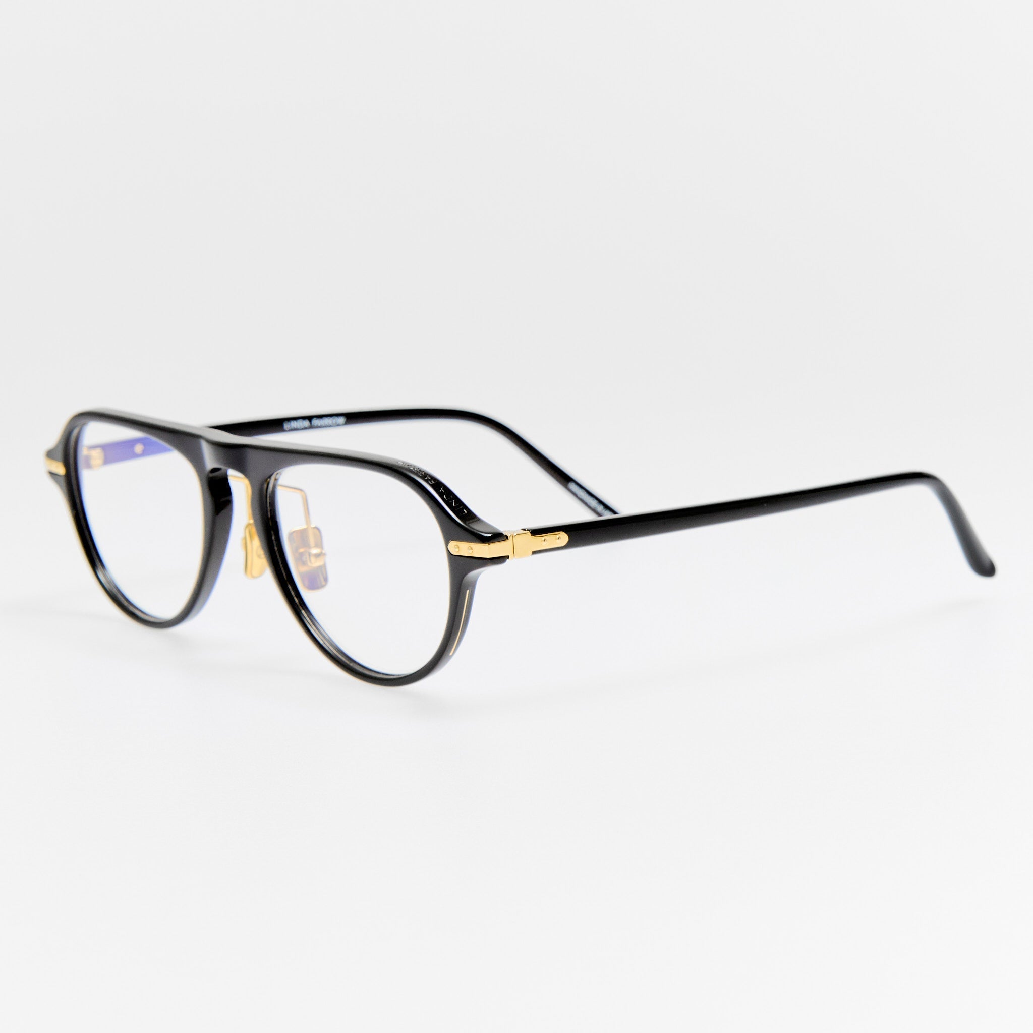 Ferro Optical in Black - LINDA FARROW - Optical Frame - 