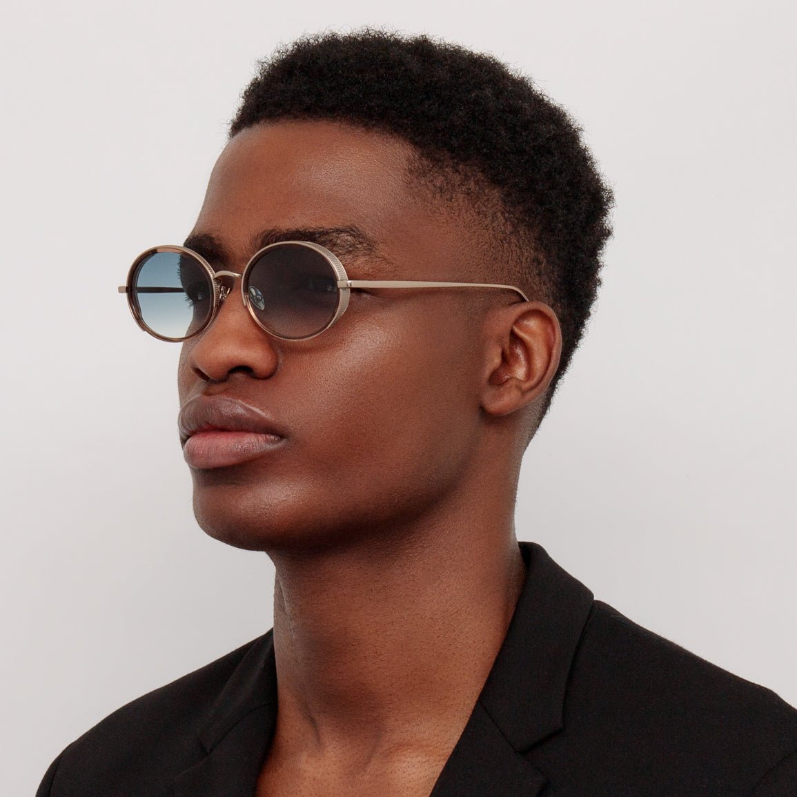 Finn Sunglasses in 22K Light Gold - LINDA FARROW - Sunglasses - 