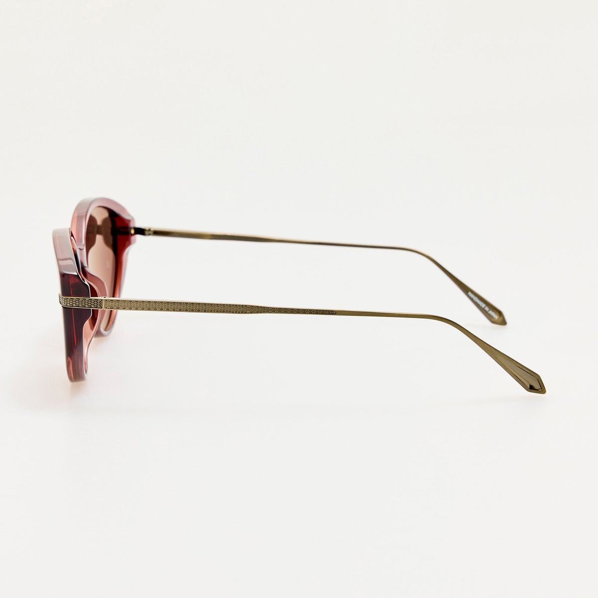 Flavia Sunglasses in Antique Gold and Amber - LINDA FARROW-Sunglasses-