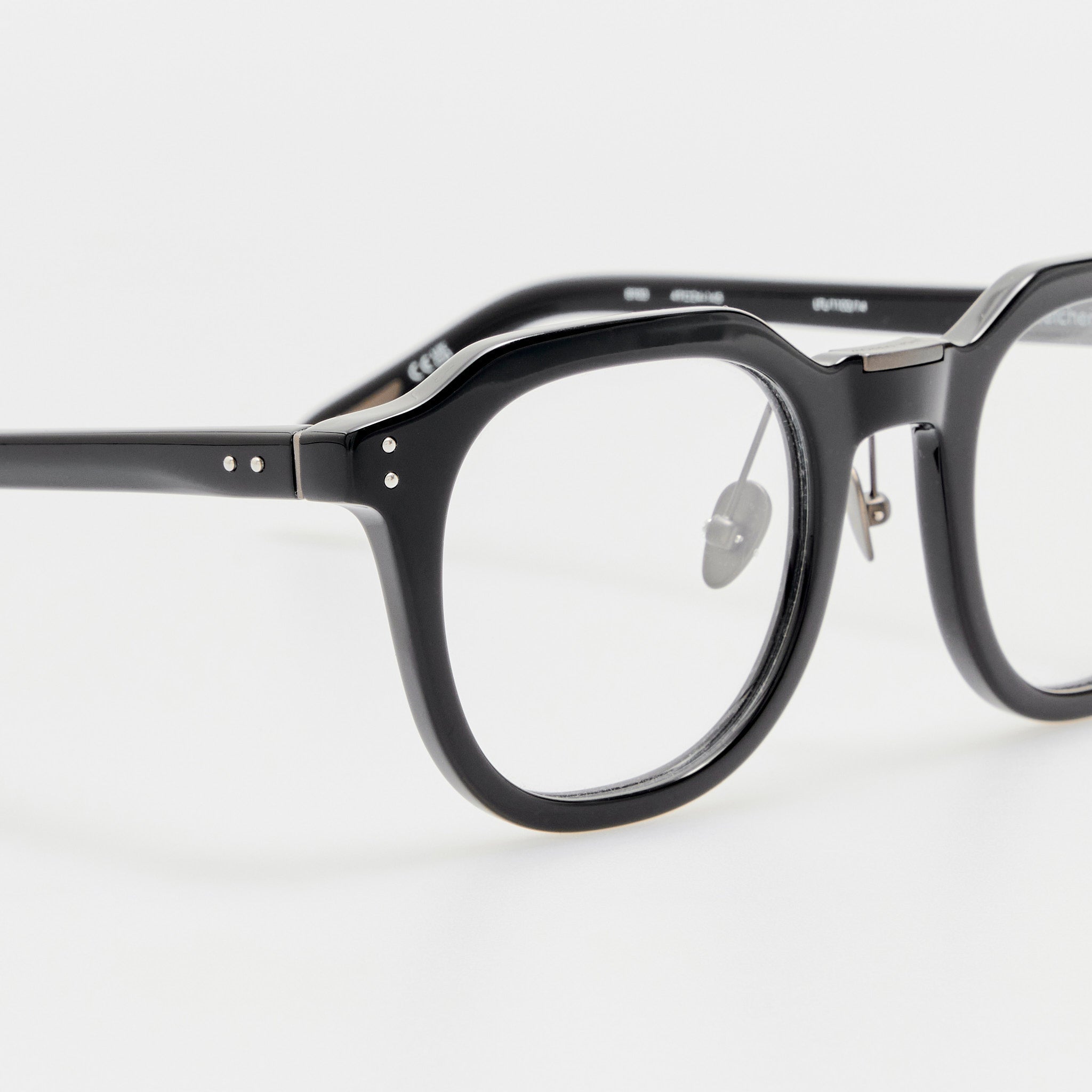 Fletcher Optical Frame in Matt Black Nickel - LINDA FARROW - Optical Frame - 