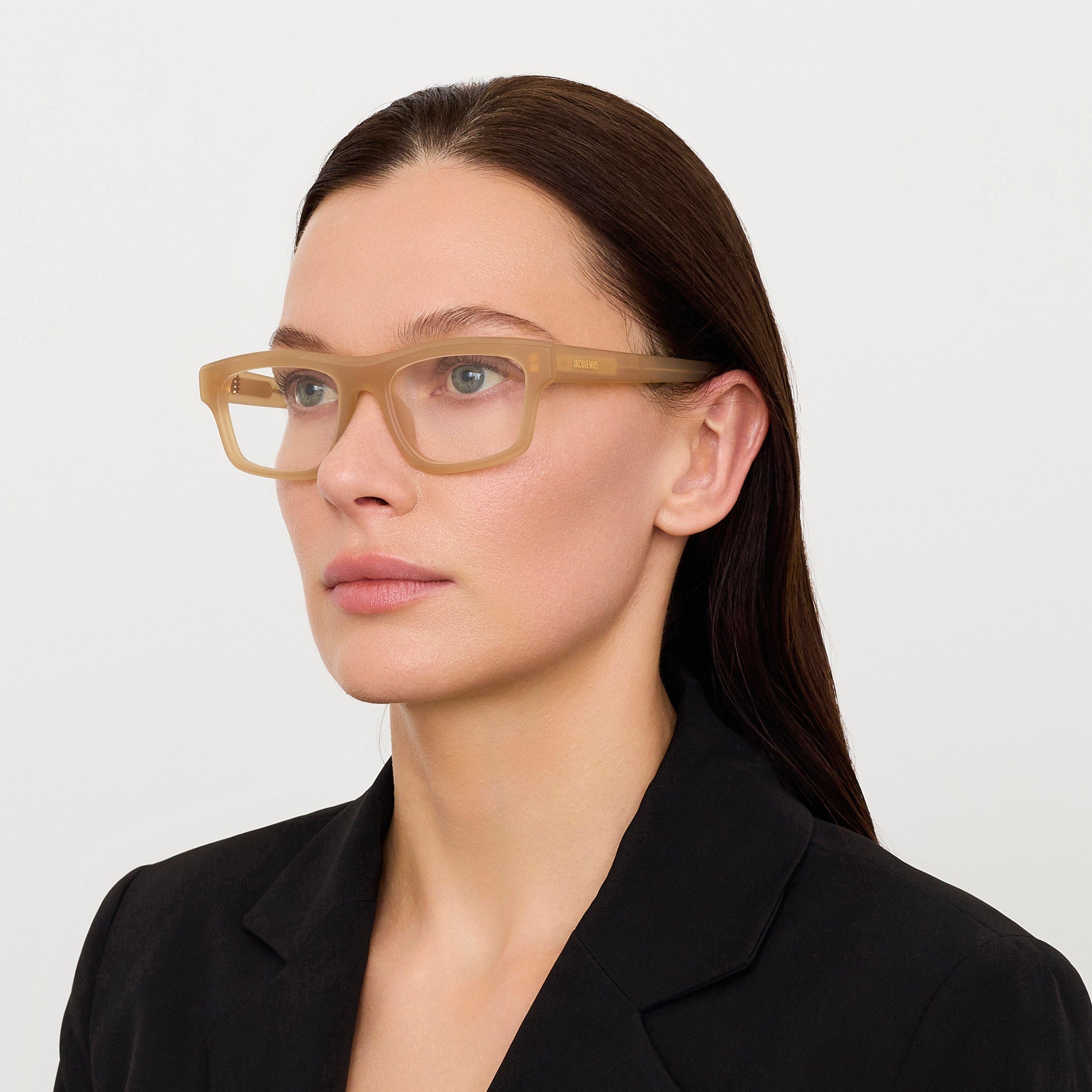 Galerie Optical in Matt Milky Brown - LINDA FARROW - Optical Frame - 