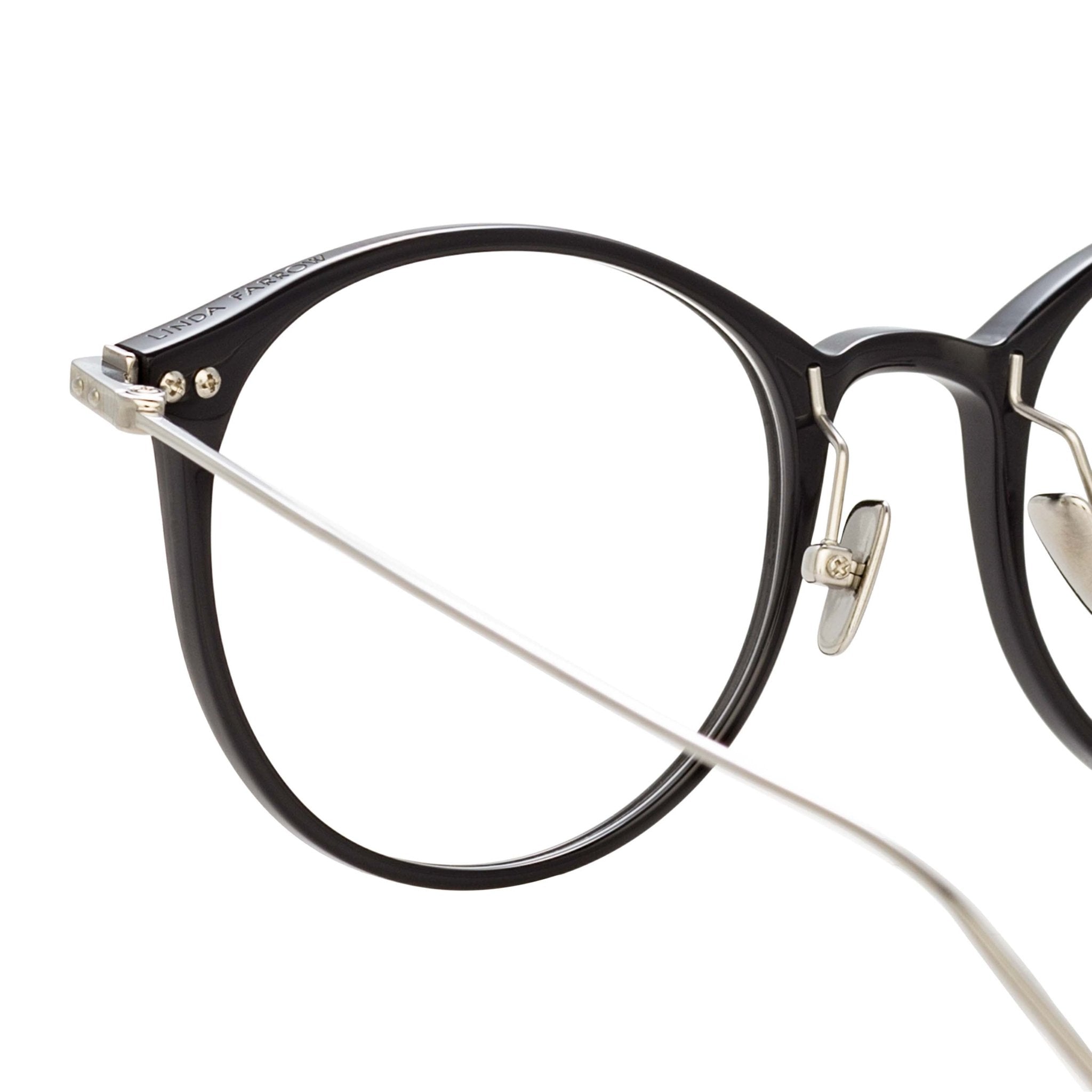 Gray Optical Frame in Black - LINDA FARROW - Optical Frame - 