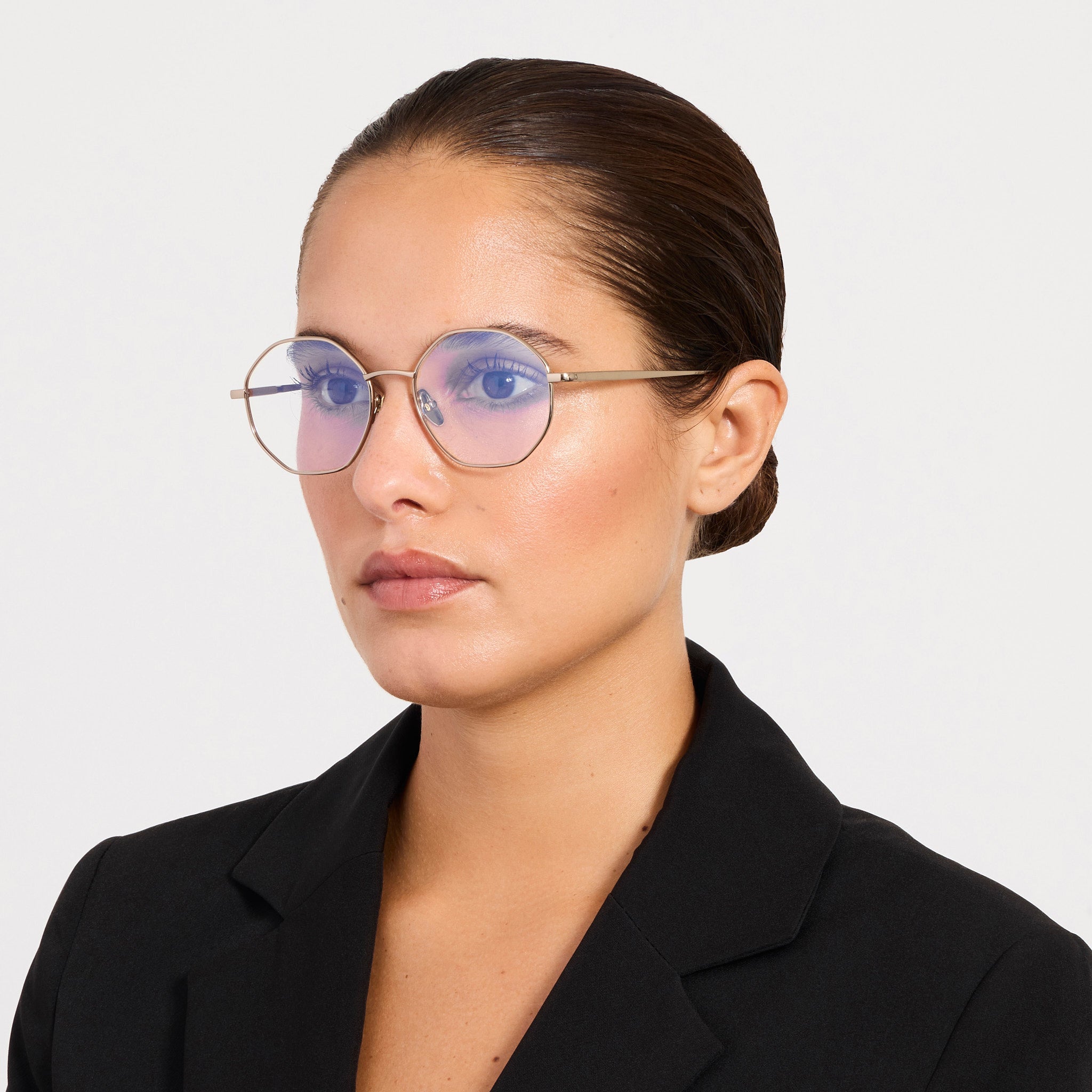 Harper Optical in 22K Light Gold - LINDA FARROW - Optical Frame - 