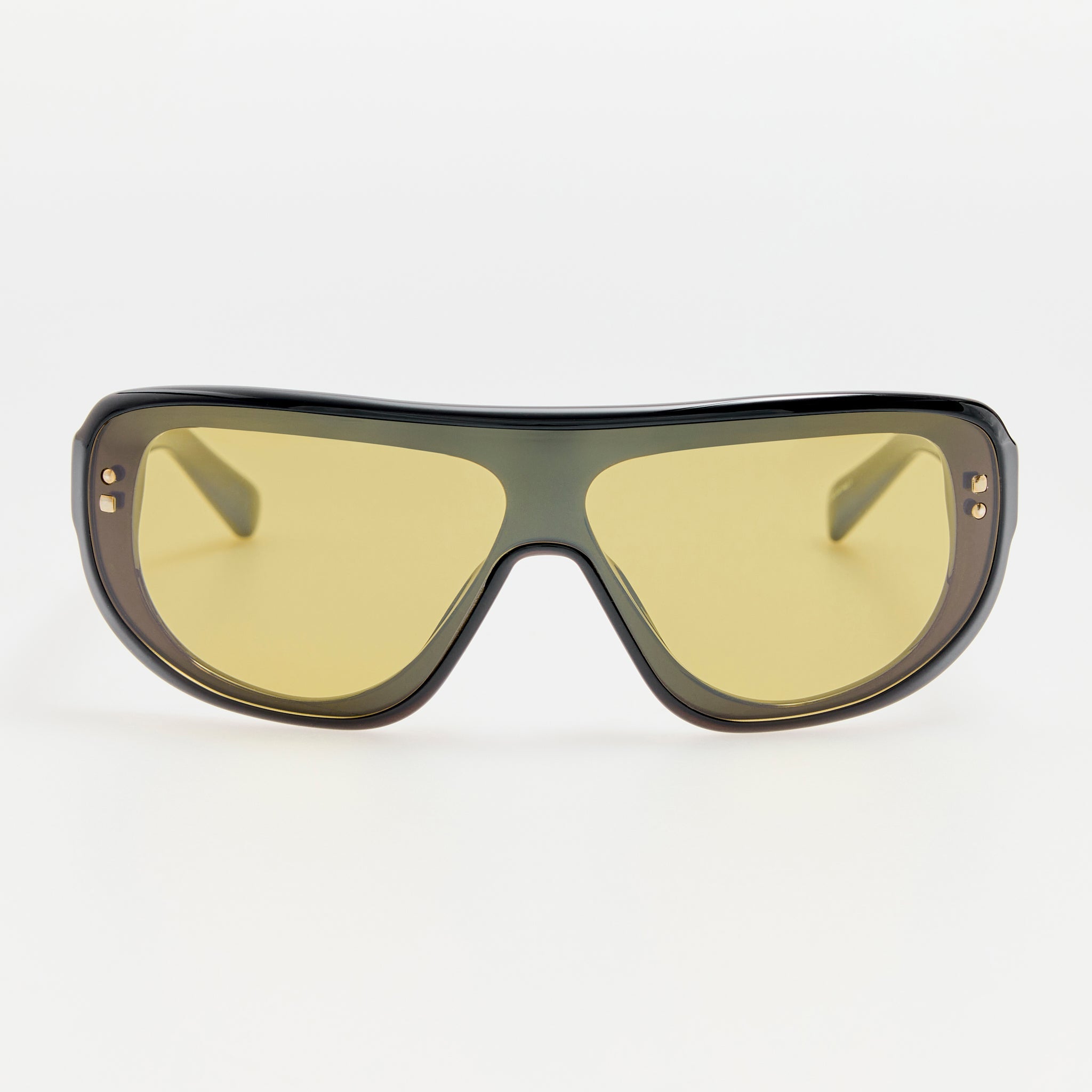 Havana Sunglasses in Black and Yellow - LINDA FARROW-Sunglasses-