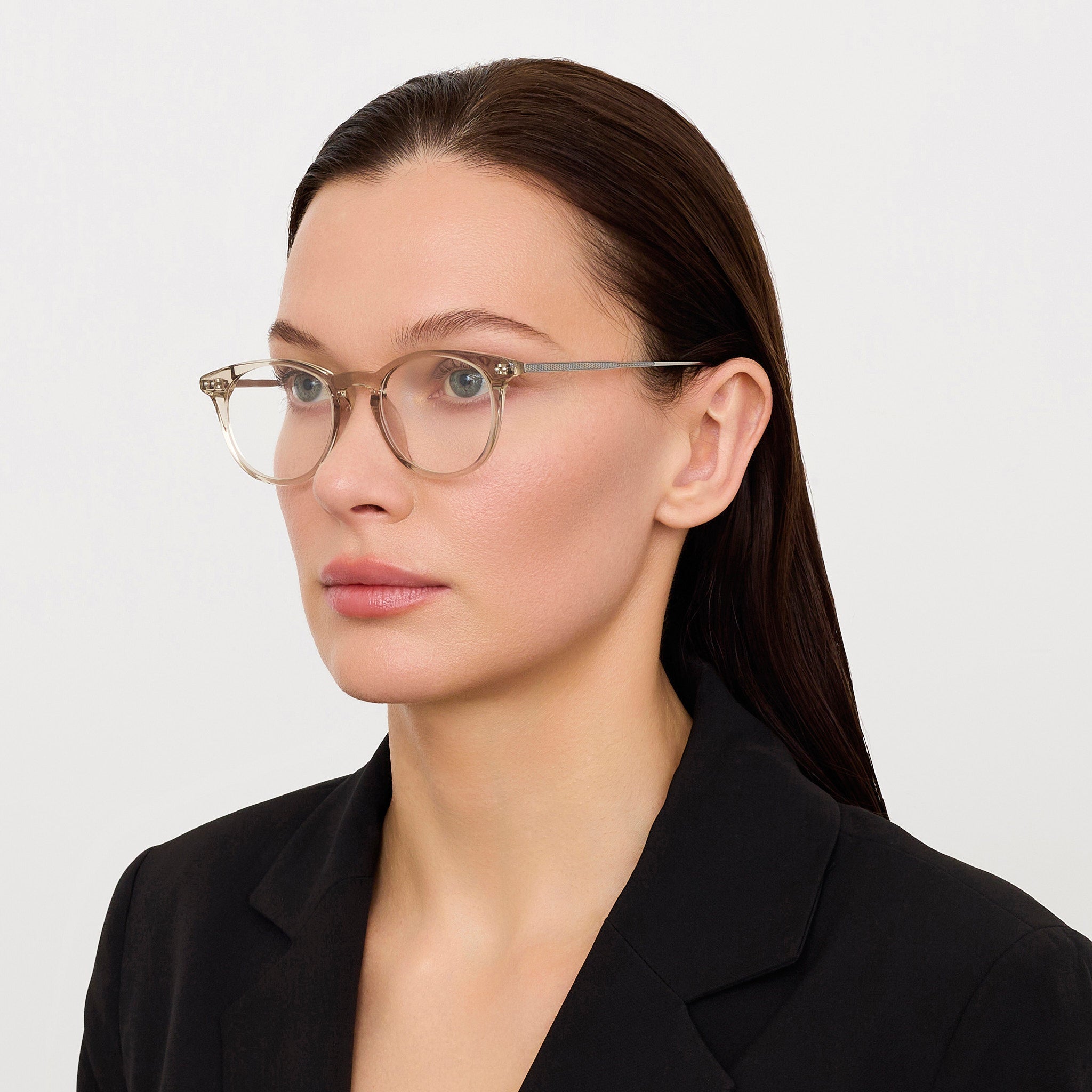 Jamie Optical in Truffle - LINDA FARROW - Optical Frame - 