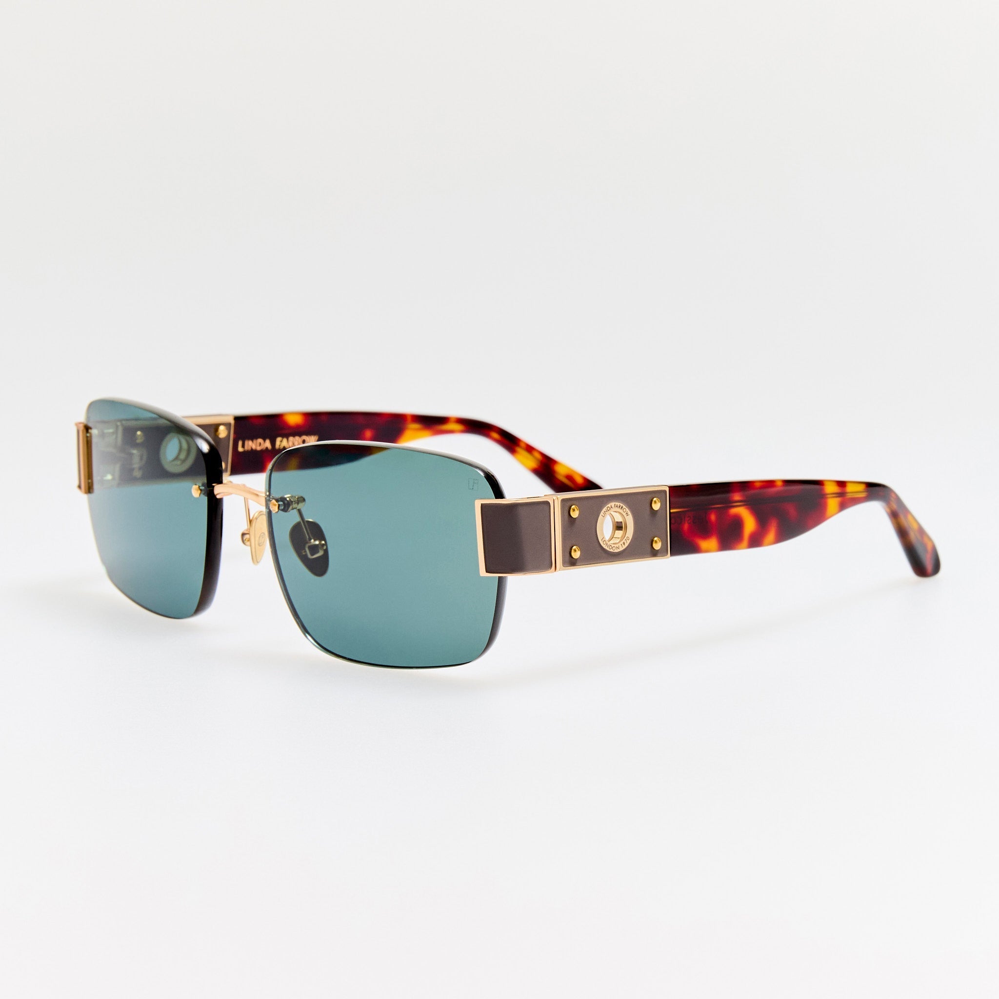 Jessica Sunglasses in Dark Tortoiseshell - LINDA FARROW - Sunglasses - 