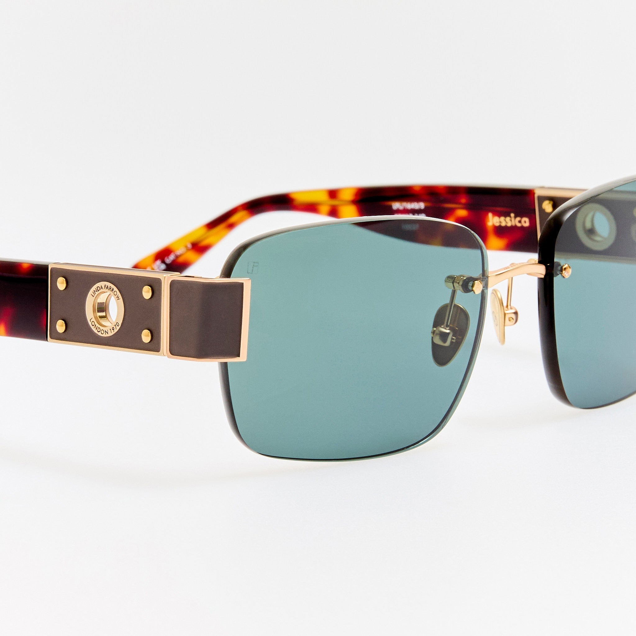 Jessica Sunglasses in Dark Tortoiseshell - LINDA FARROW - Sunglasses - 
