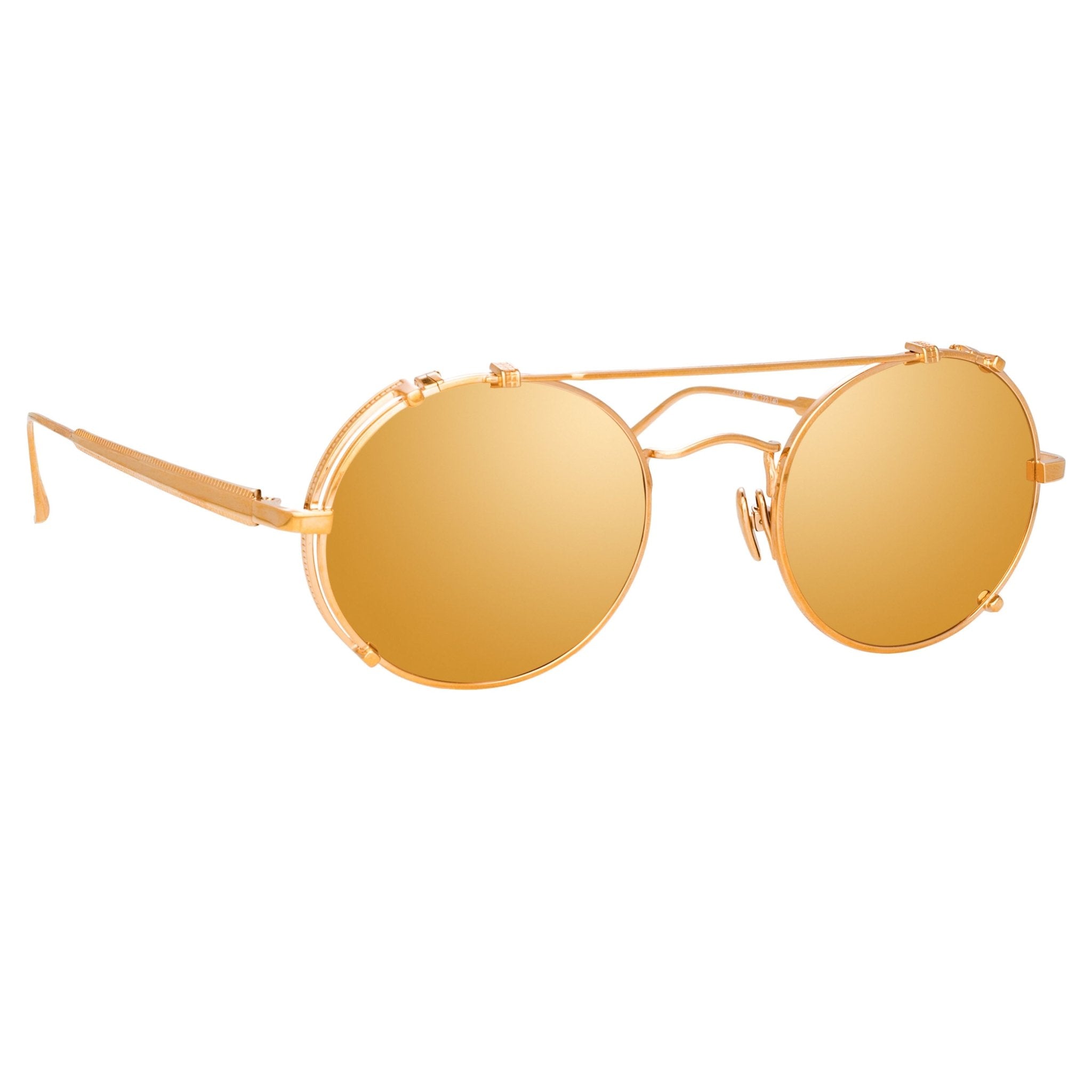 Jimi Sunglasses in 18K Rose Gold - LINDA FARROW - Sunglasses - 