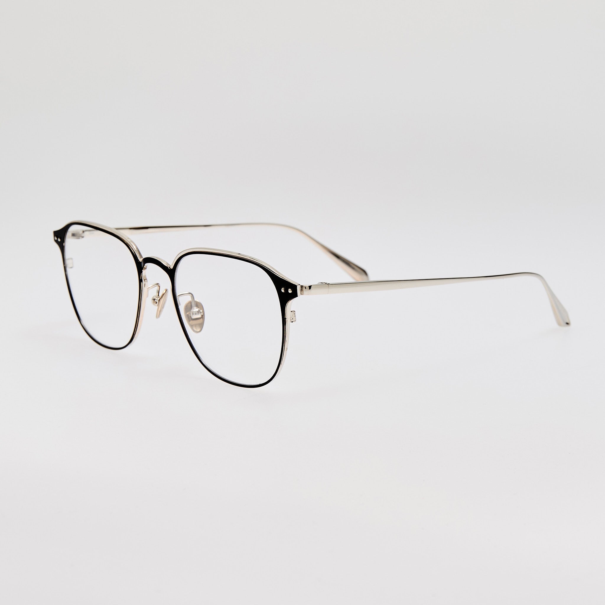 Jude Optical in 22K White Gold - LINDA FARROW - Optical Frame - 