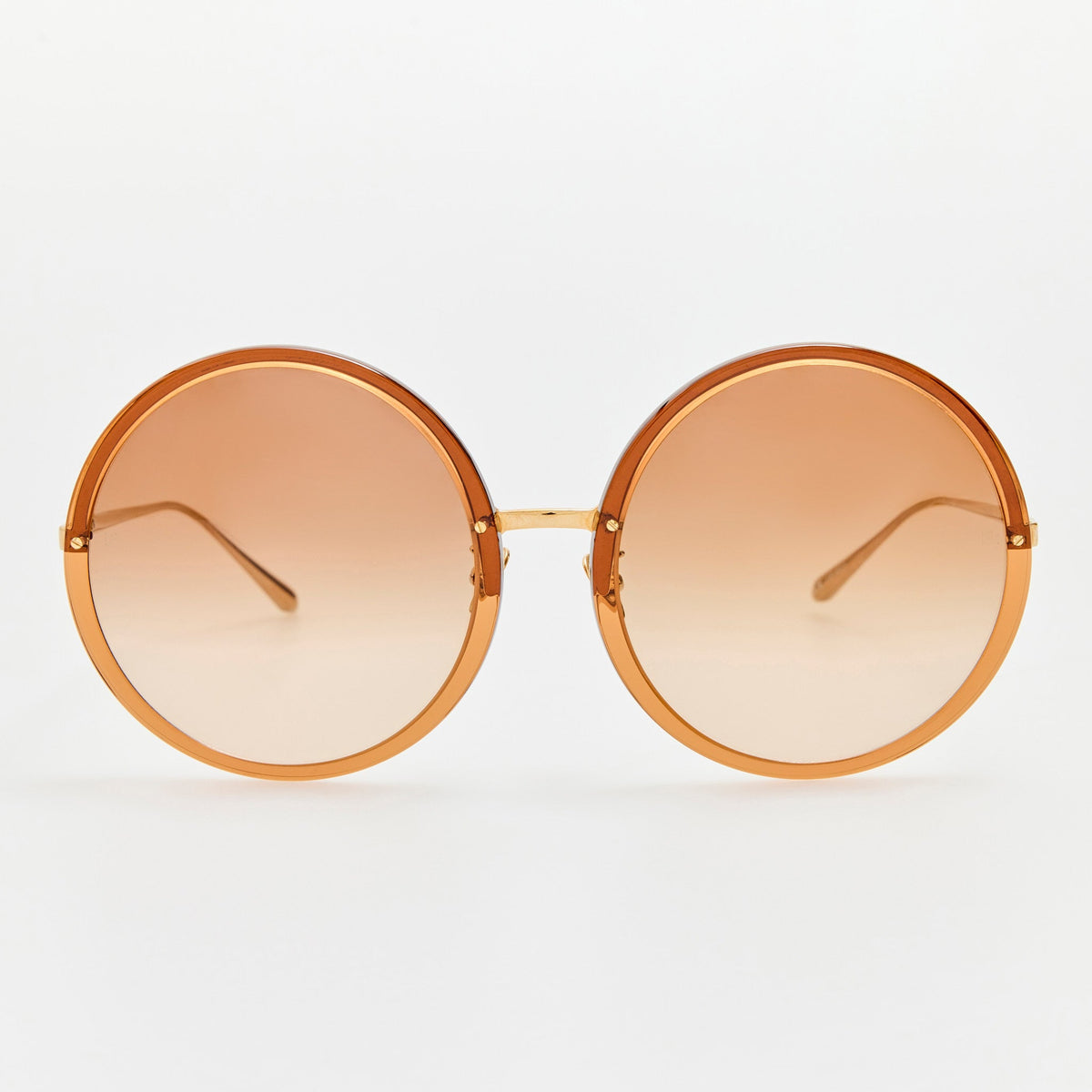 Kew Sunglasses in 22K Gold and Brown