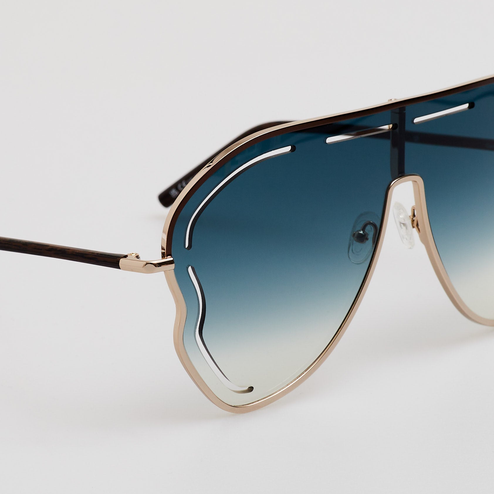 Kika Gardenia Sunglasses in Aqua - LINDA FARROW-Sunglasses-