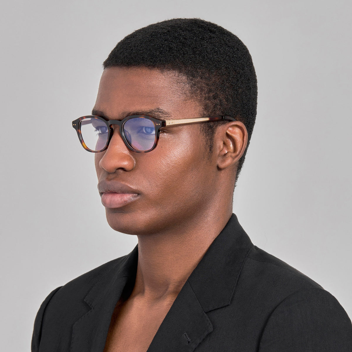 Kim Optical in Dark Tortoiseshell - LINDA FARROW-Optical Frame-