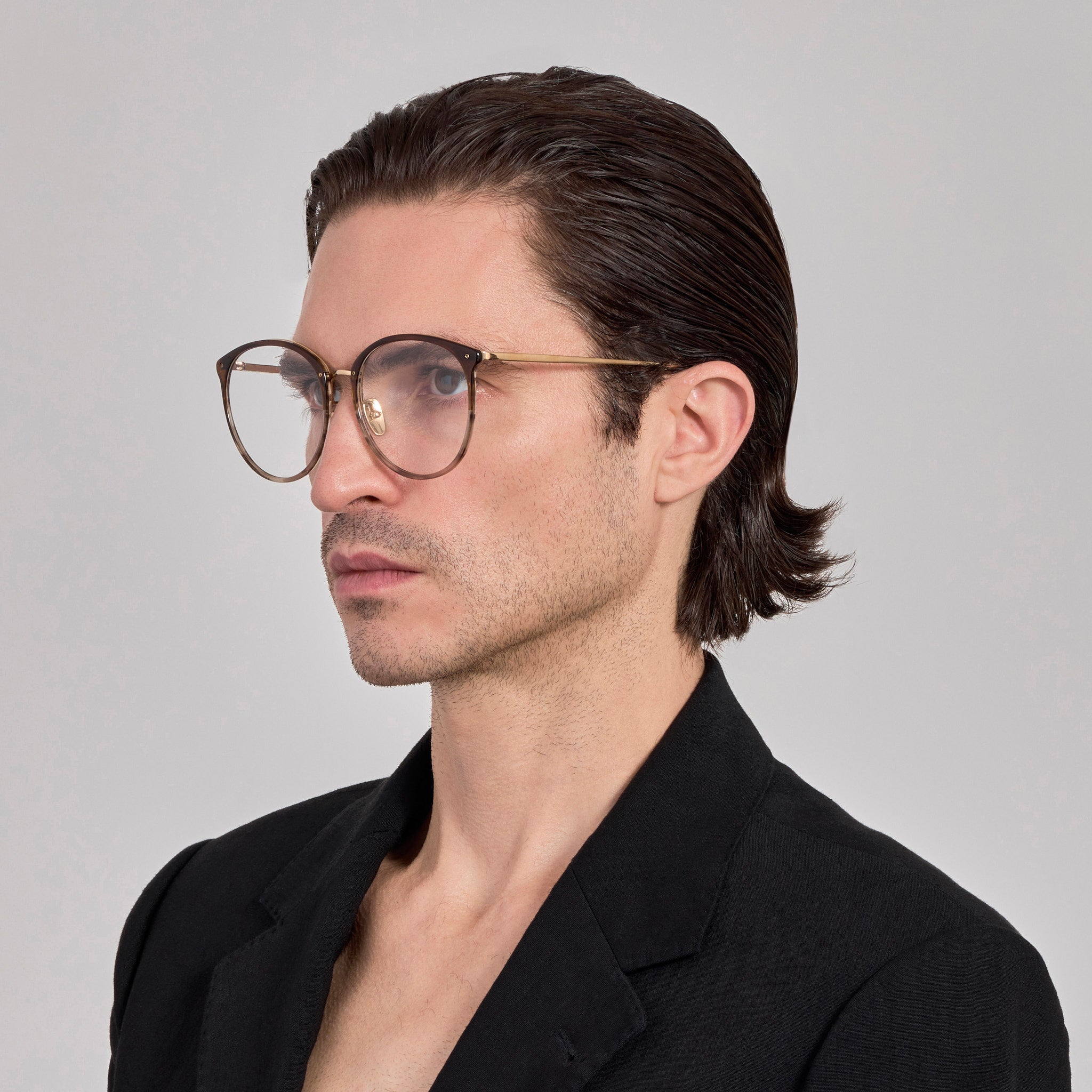 Kings Optical Frame in Caramel Horn - LINDA FARROW - Optical Frame - 