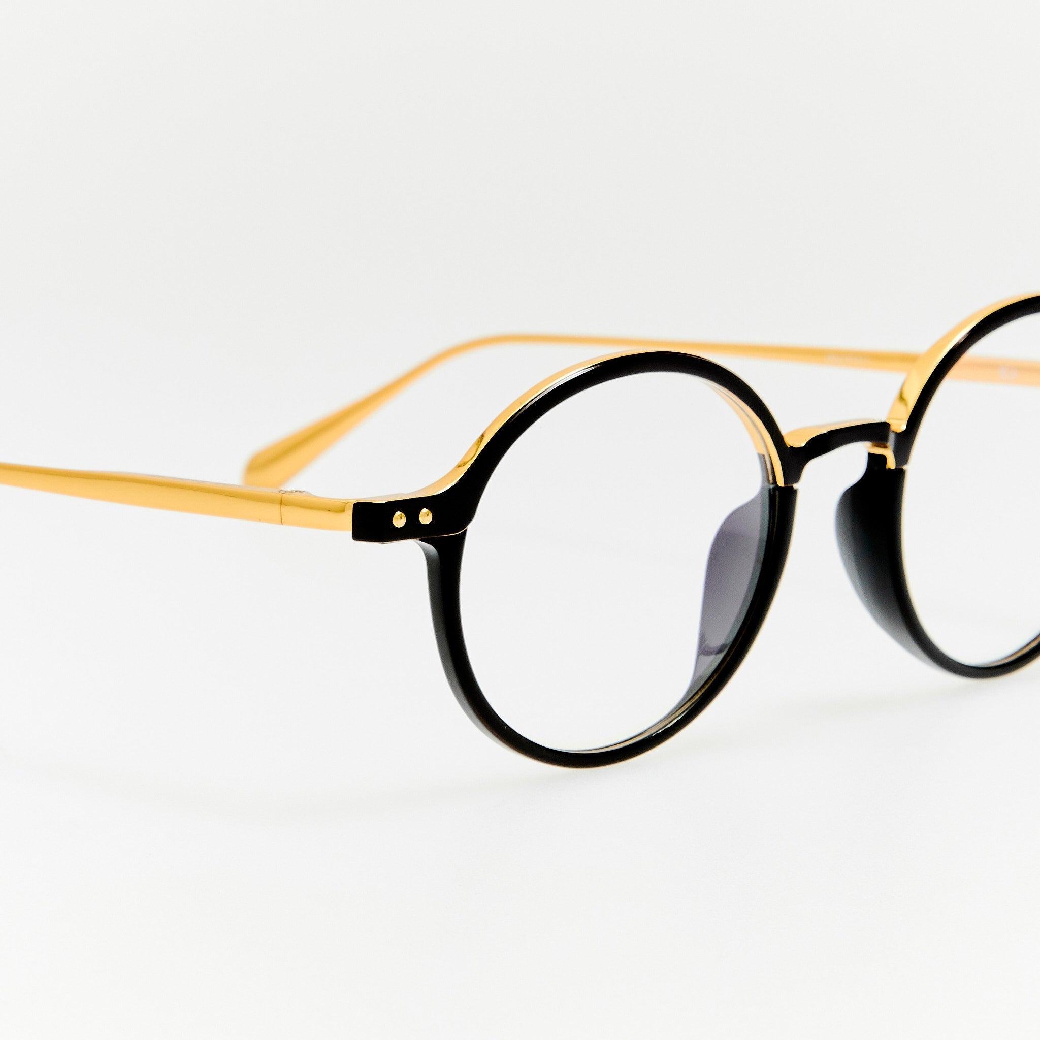 Kit Optical in 22K Gold and Black - LINDA FARROW - Optical Frame - 