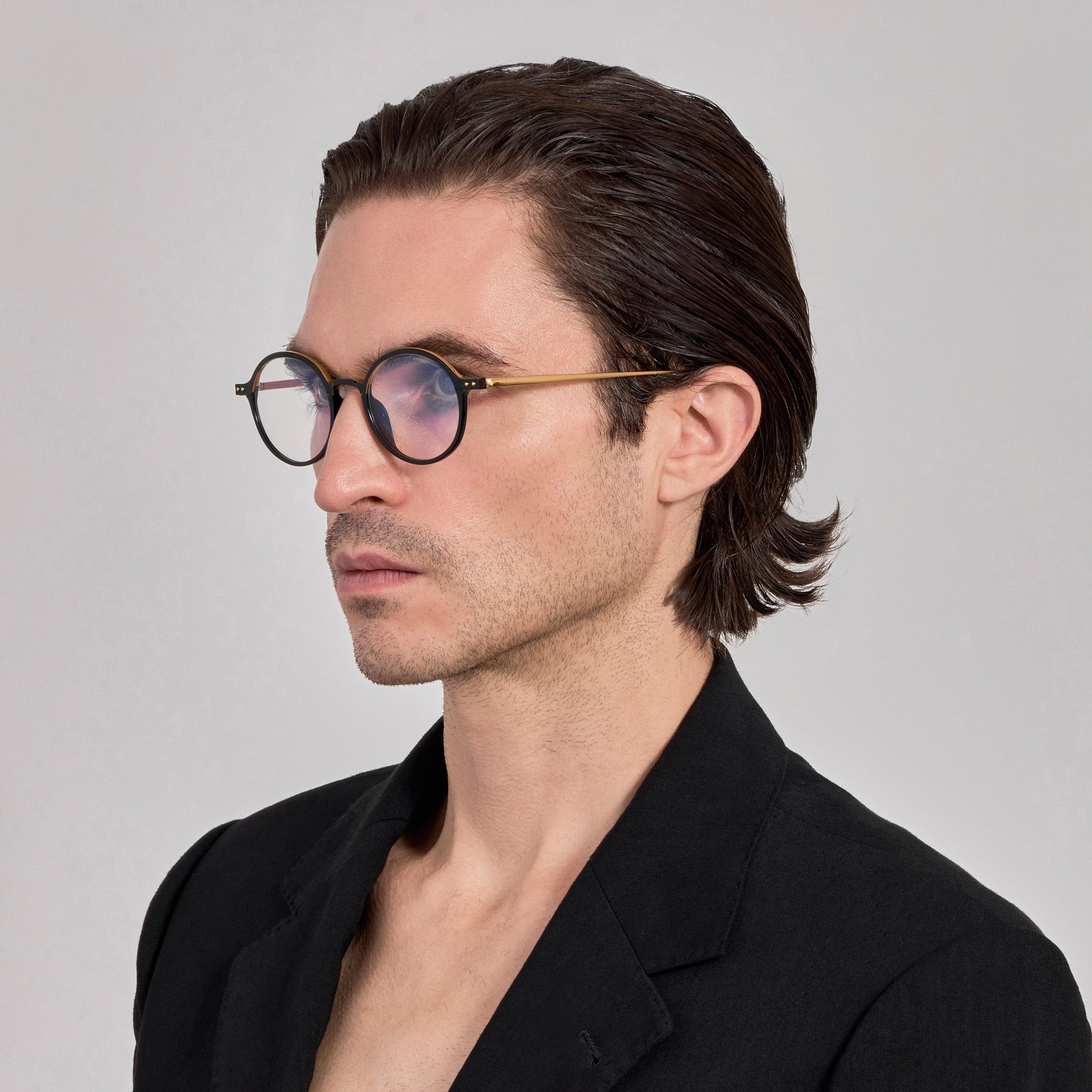 Kit Optical in 22K Gold and Black - LINDA FARROW - Optical Frame - 