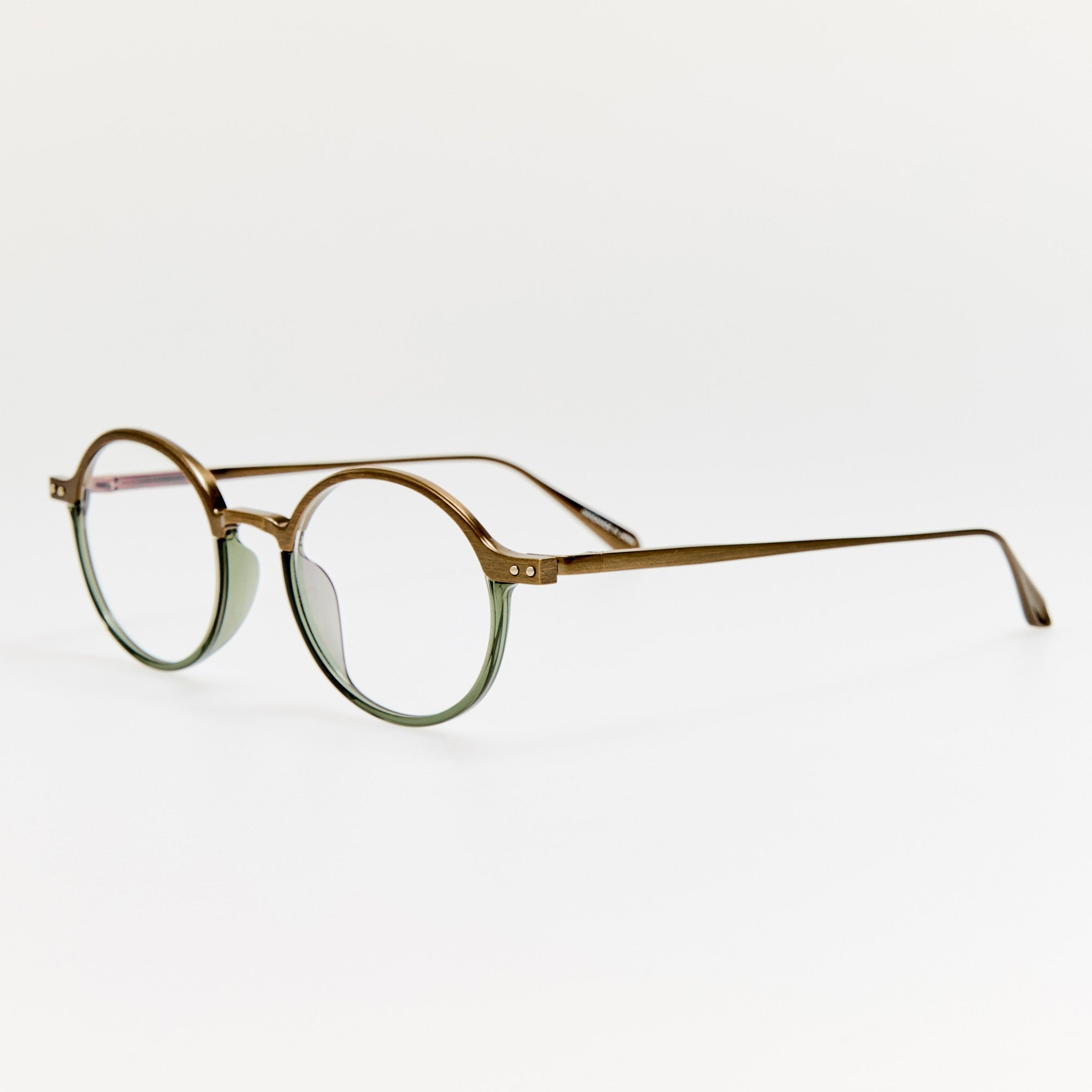 Kit Optical in Antique Gold and Green - LINDA FARROW - Optical Frame - 