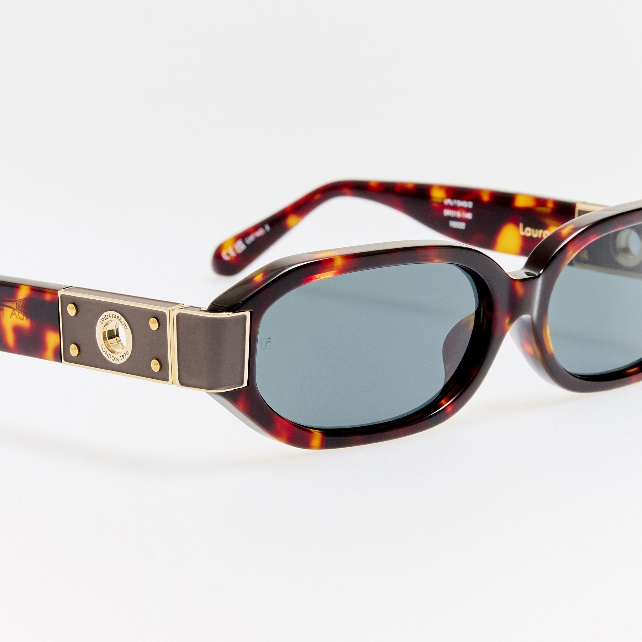 Laura Sunglasses in Dark Tortoiseshell - LINDA FARROW - Sunglasses - 