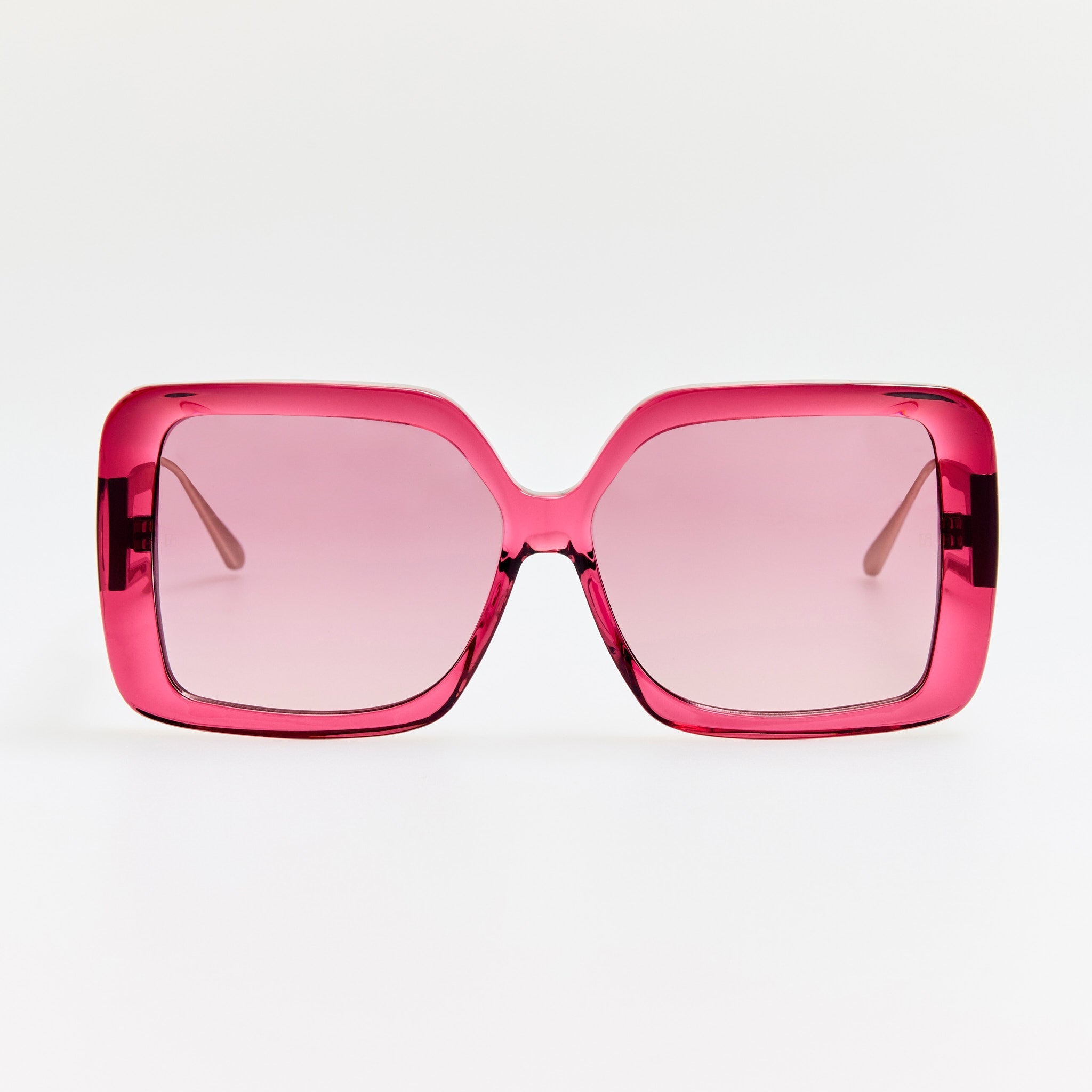 Macy Vista Temple Sunglasses in Wine - LINDA FARROW - Sunglasses - 