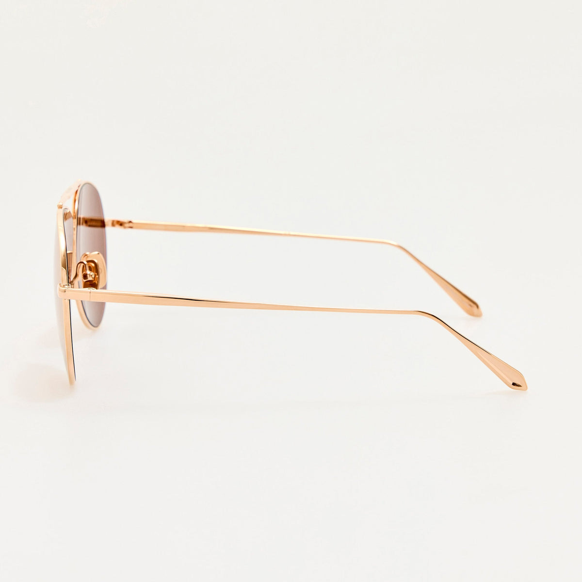Marcelo Sunglasses in 18K Rose Gold - LINDA FARROW-Sunglasses-