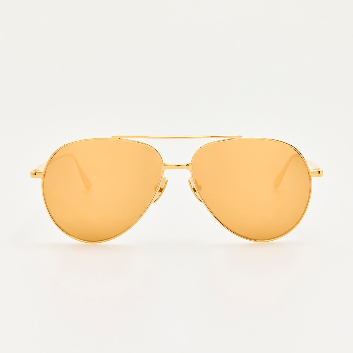 Marcelo Sunglasses in 24K Gold - LINDA FARROW-Sunglasses-