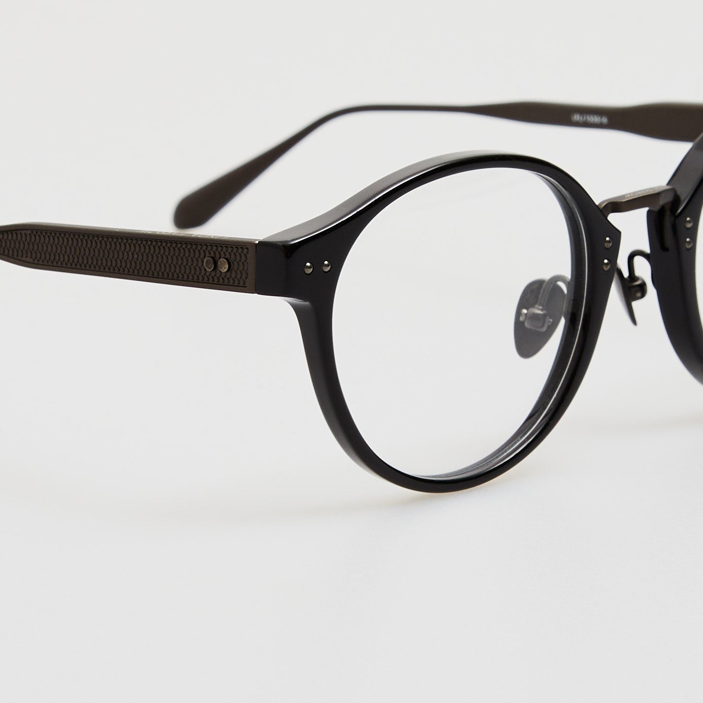 Marco Oval Optical Frame in Black Matt Nickel - LINDA FARROW - Optical Frame - 