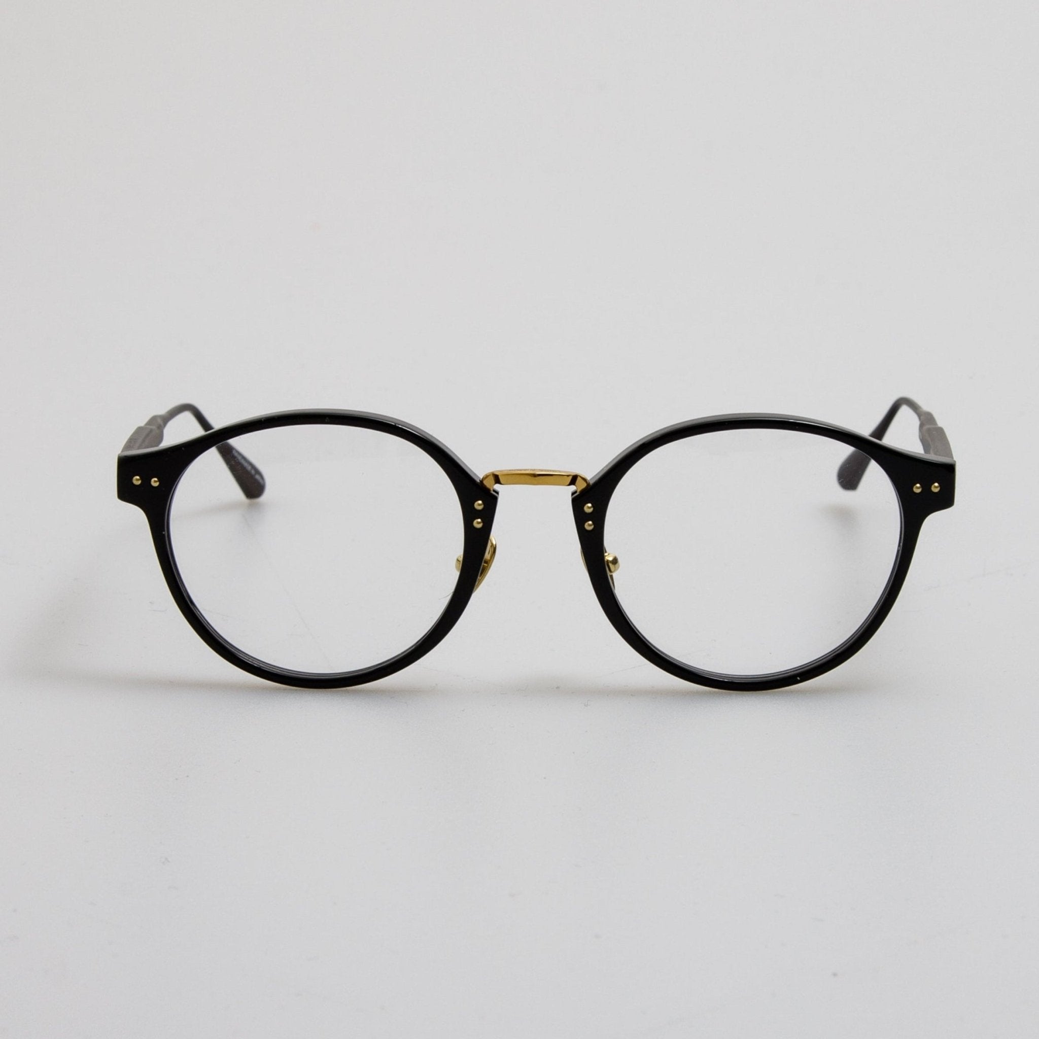 Marco Oval Optical Frame in Black - LINDA FARROW - Optical Frame - 
