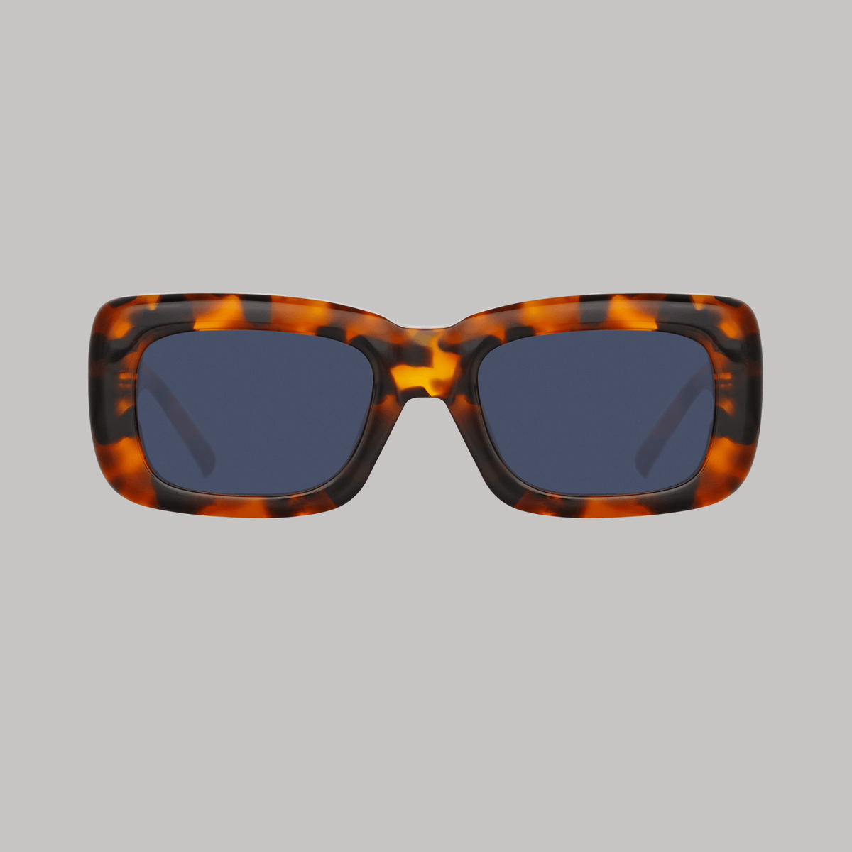 Marfa Rectangular Sunglasses Tortoiseshell Lenses