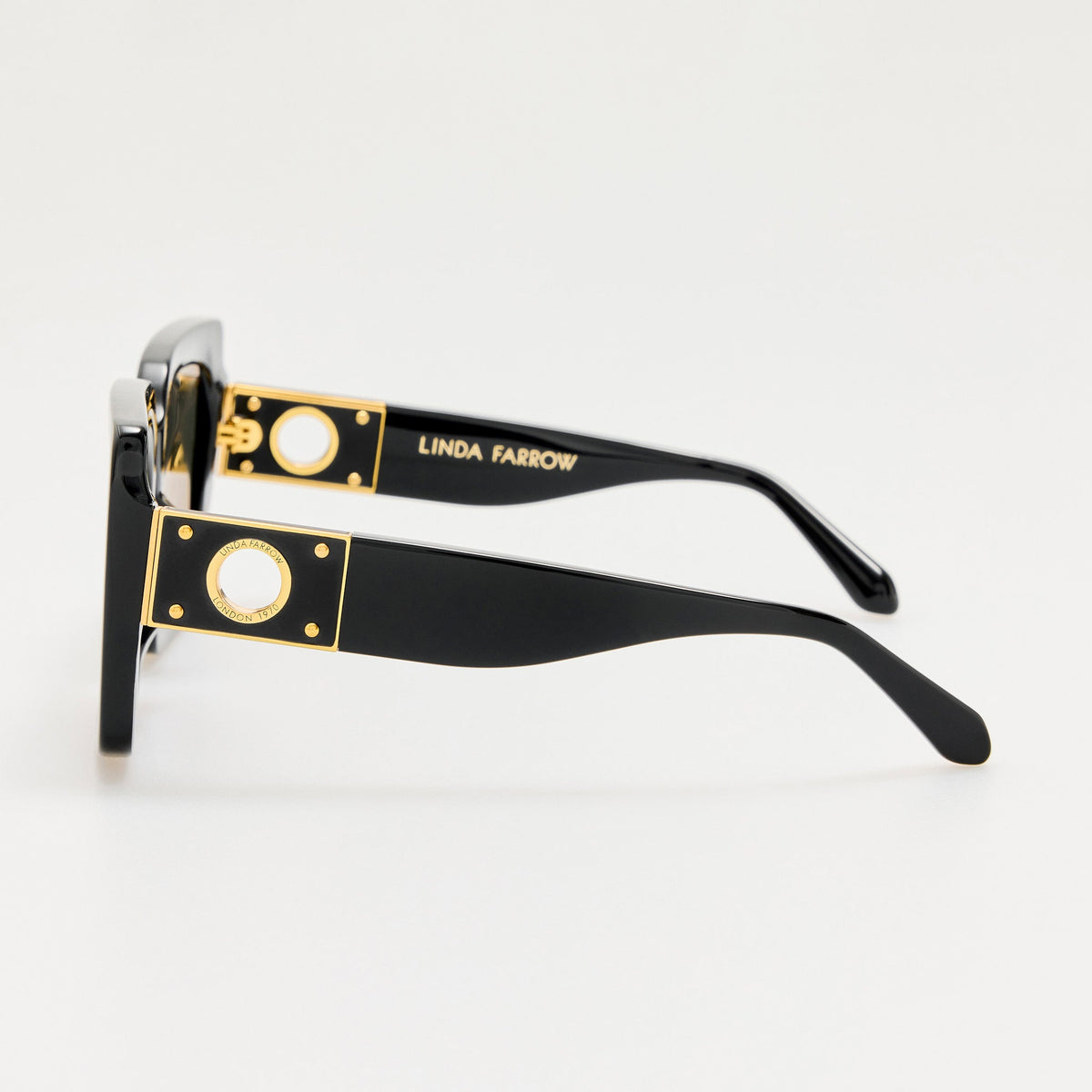 Melba Sunglasses in Black - LINDA FARROW-Sunglasses-