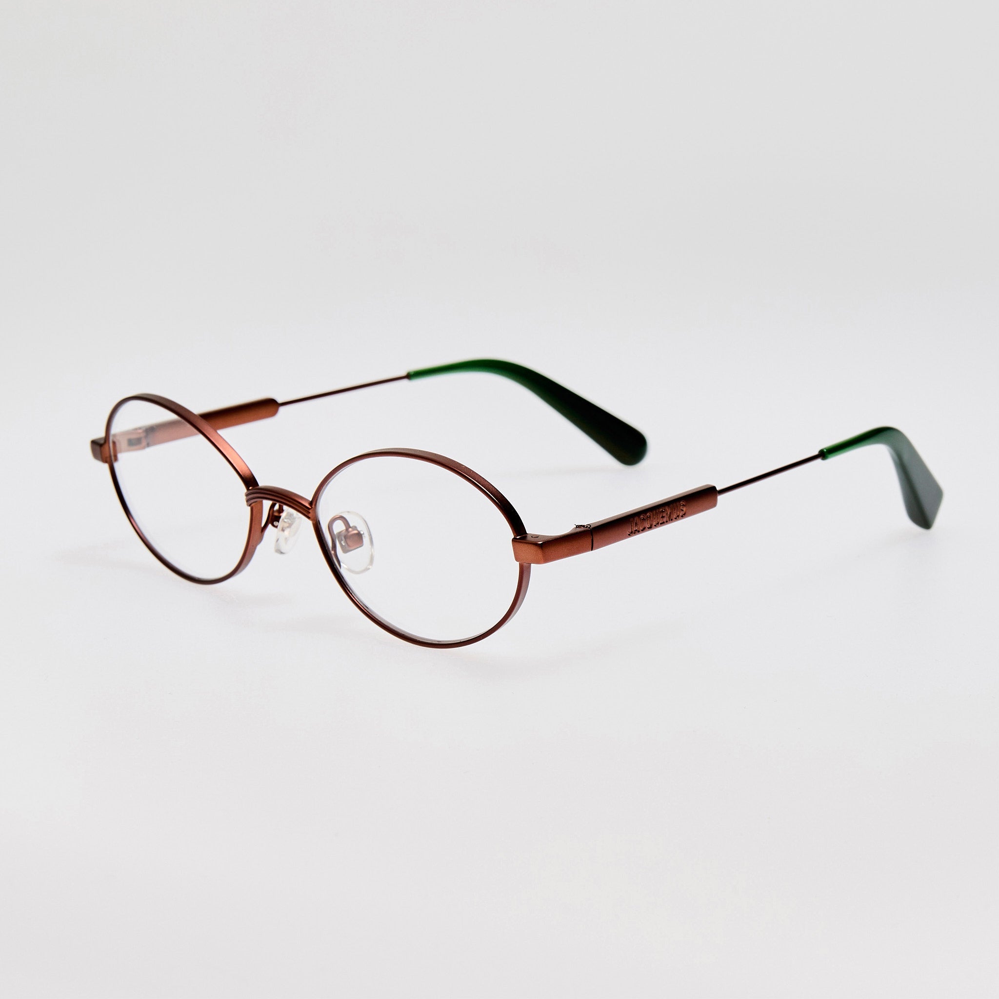 Meunier Optical in Metallic Brown - LINDA FARROW - Optical Frame - 