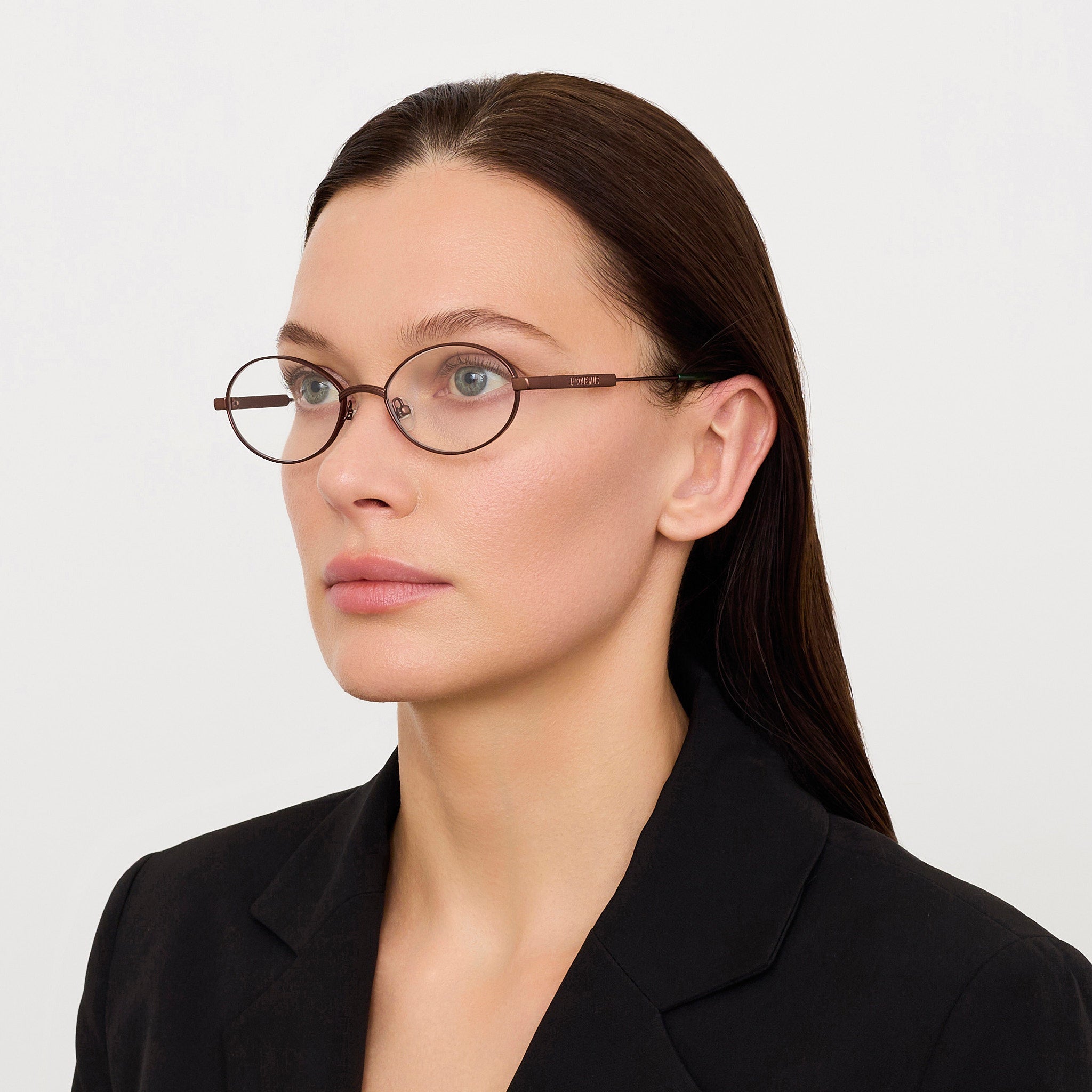 Meunier Optical in Metallic Brown - LINDA FARROW - Optical Frame - 