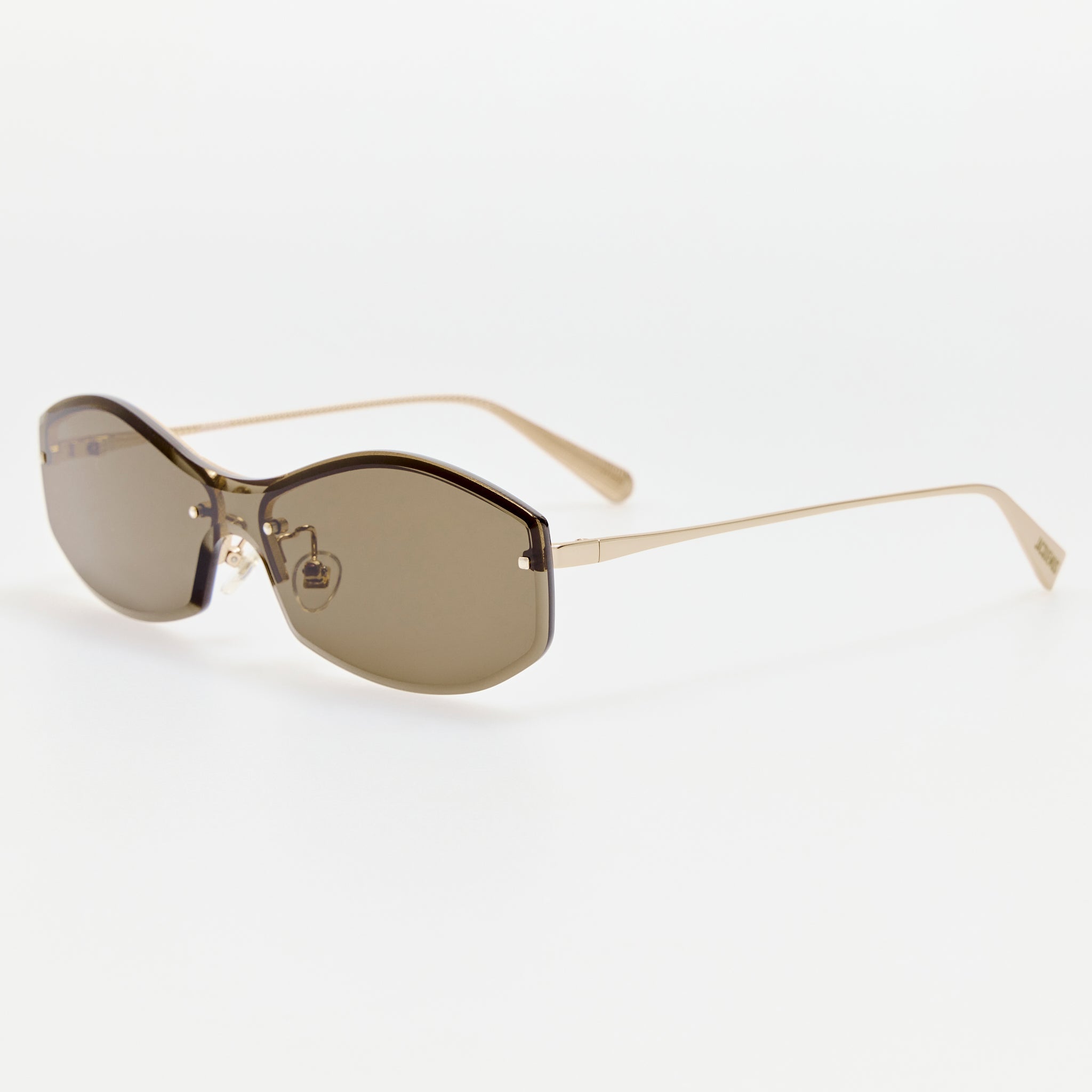 Miami Sunglasses in Gold - LINDA FARROW-Sunglasses-