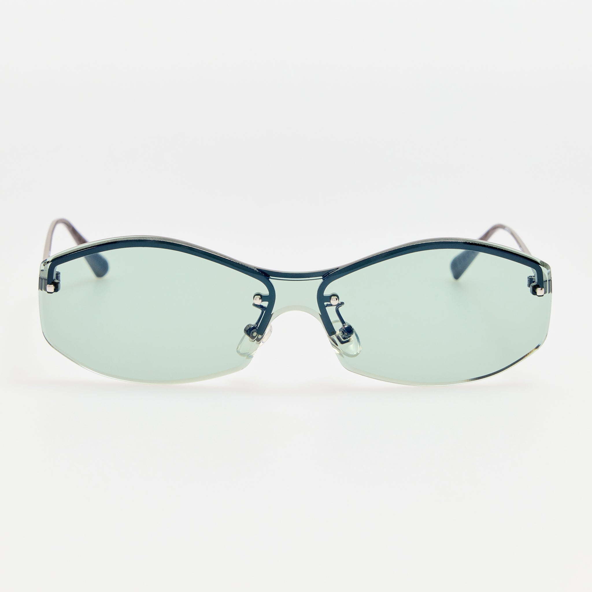 Miami Sunglasses in Nickel - LINDA FARROW-Sunglasses-