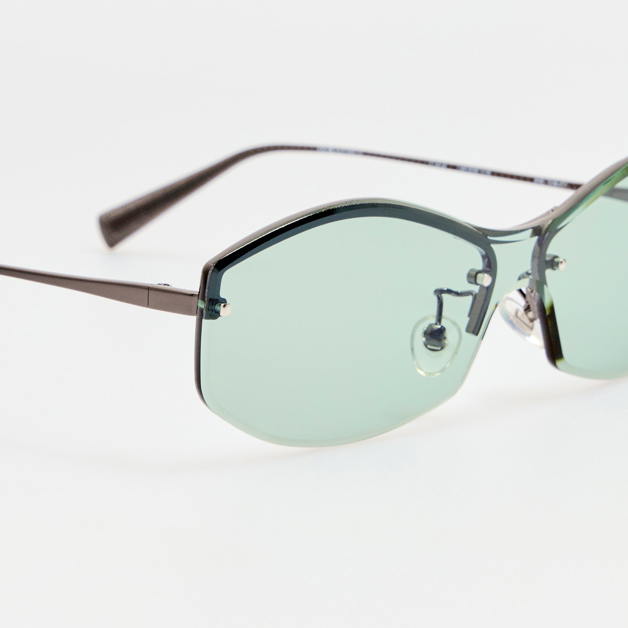 Miami Sunglasses in Nickel - LINDA FARROW-Sunglasses-
