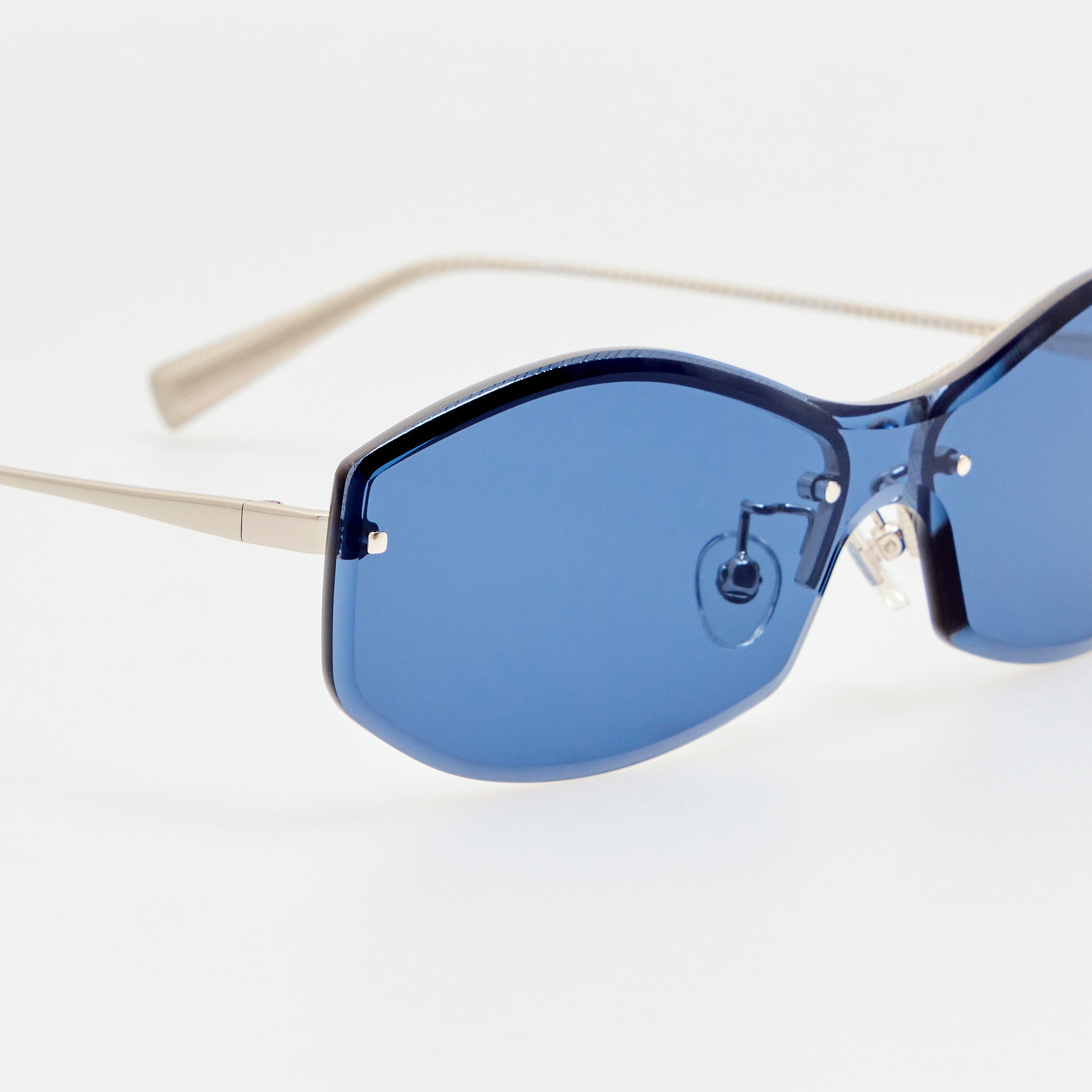Miami Sunglasses in Silver - LINDA FARROW-Sunglasses-