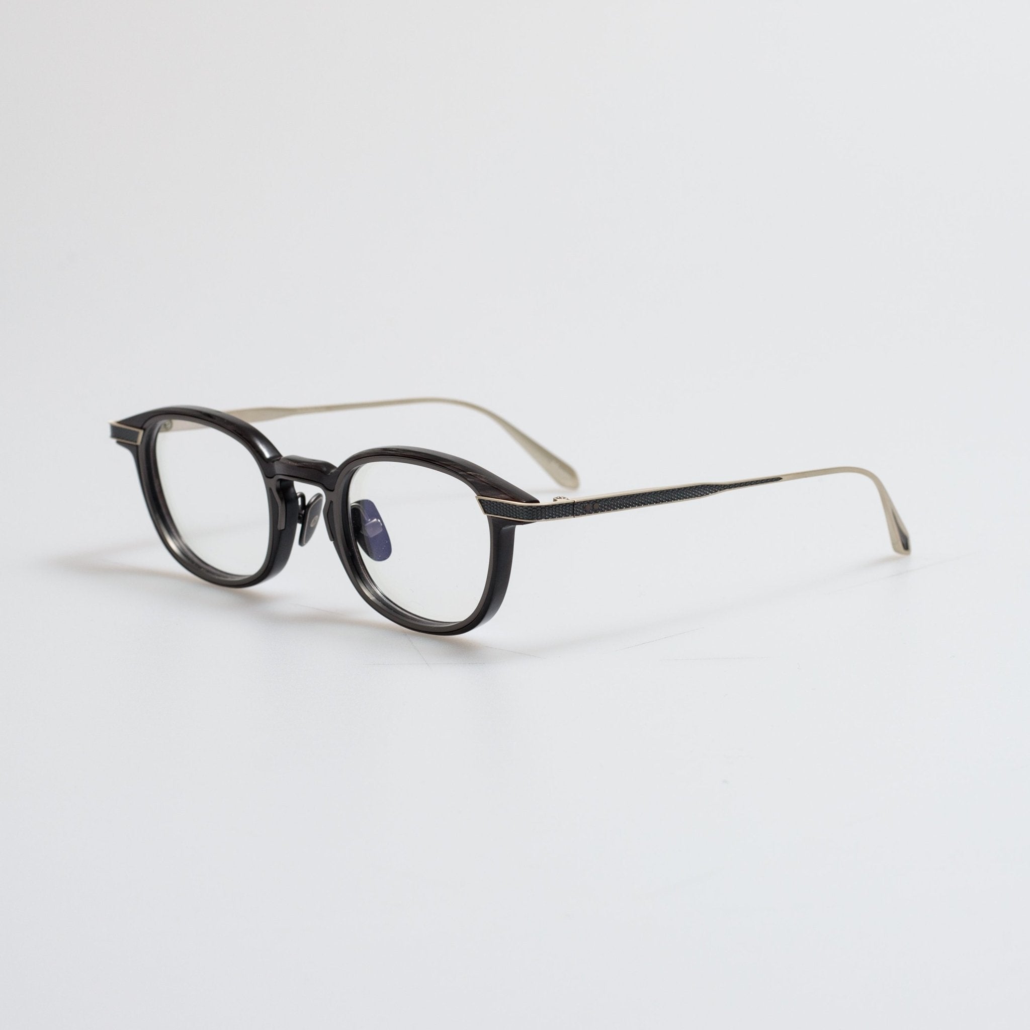 Moore Optical in Buffalo Horn and 925 Sterling Silver - LINDA FARROW - Optical Frame - 