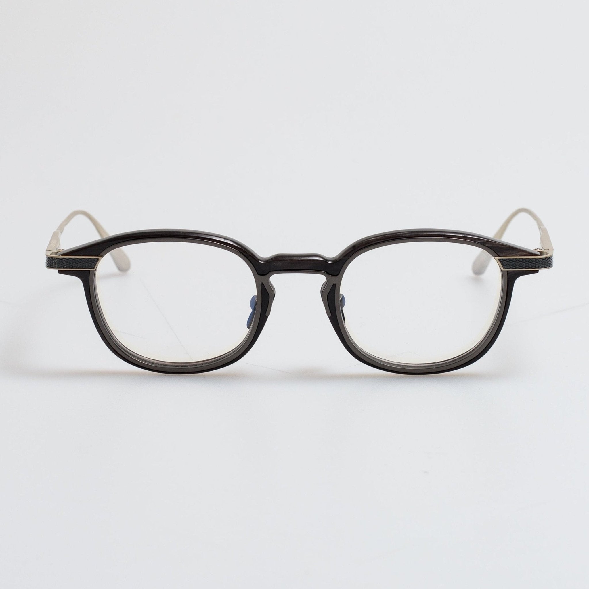Moore Optical in Buffalo Horn and 925 Sterling Silver - LINDA FARROW - Optical Frame - 