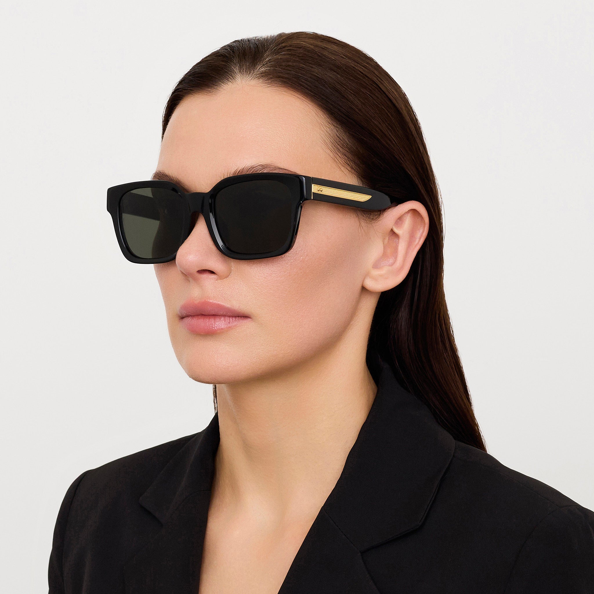 Nathan Sunglasses in Black - LINDA FARROW - Sunglasses - 