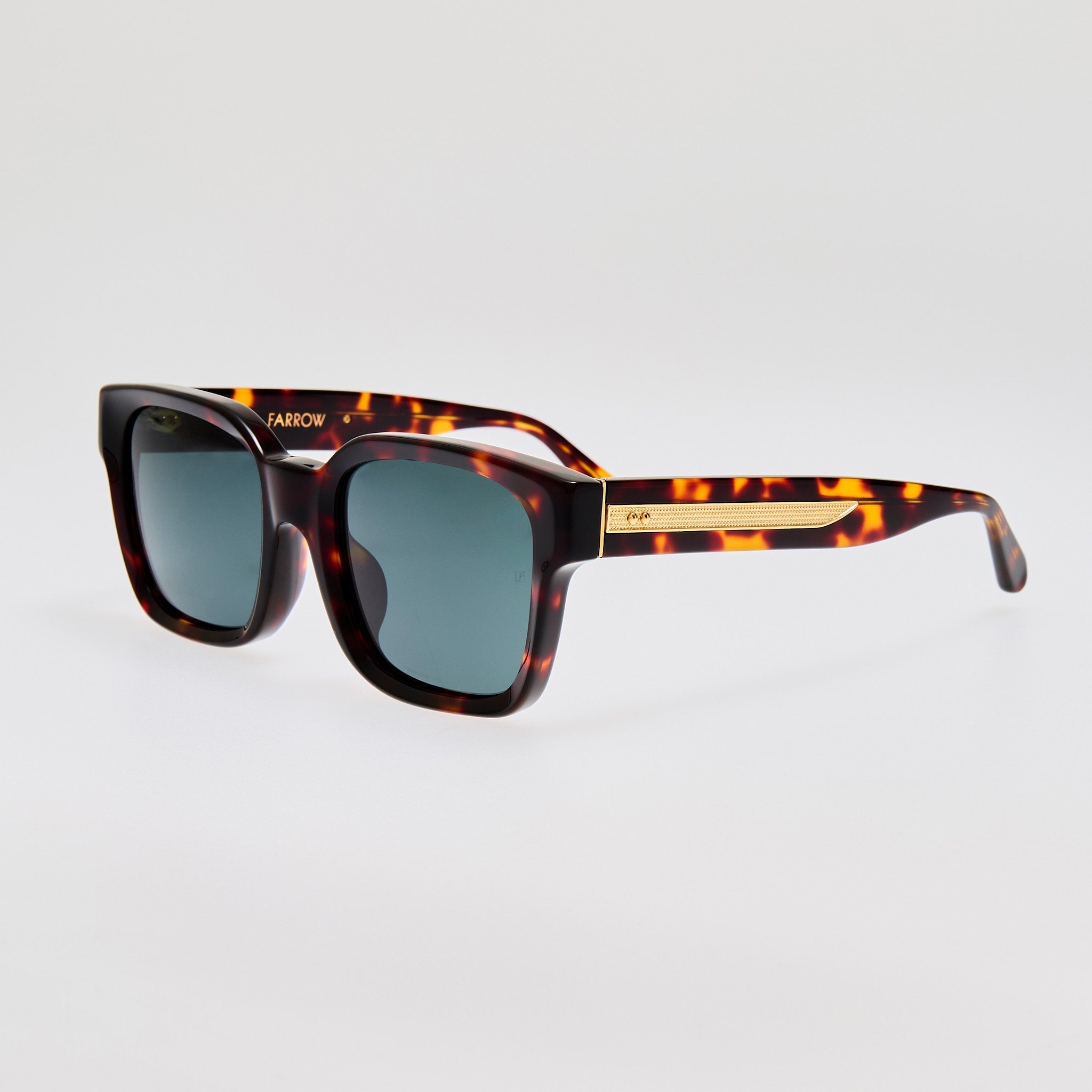 Nathan Sunglasses in Dark Tortoiseshell - LINDA FARROW - Sunglasses - 