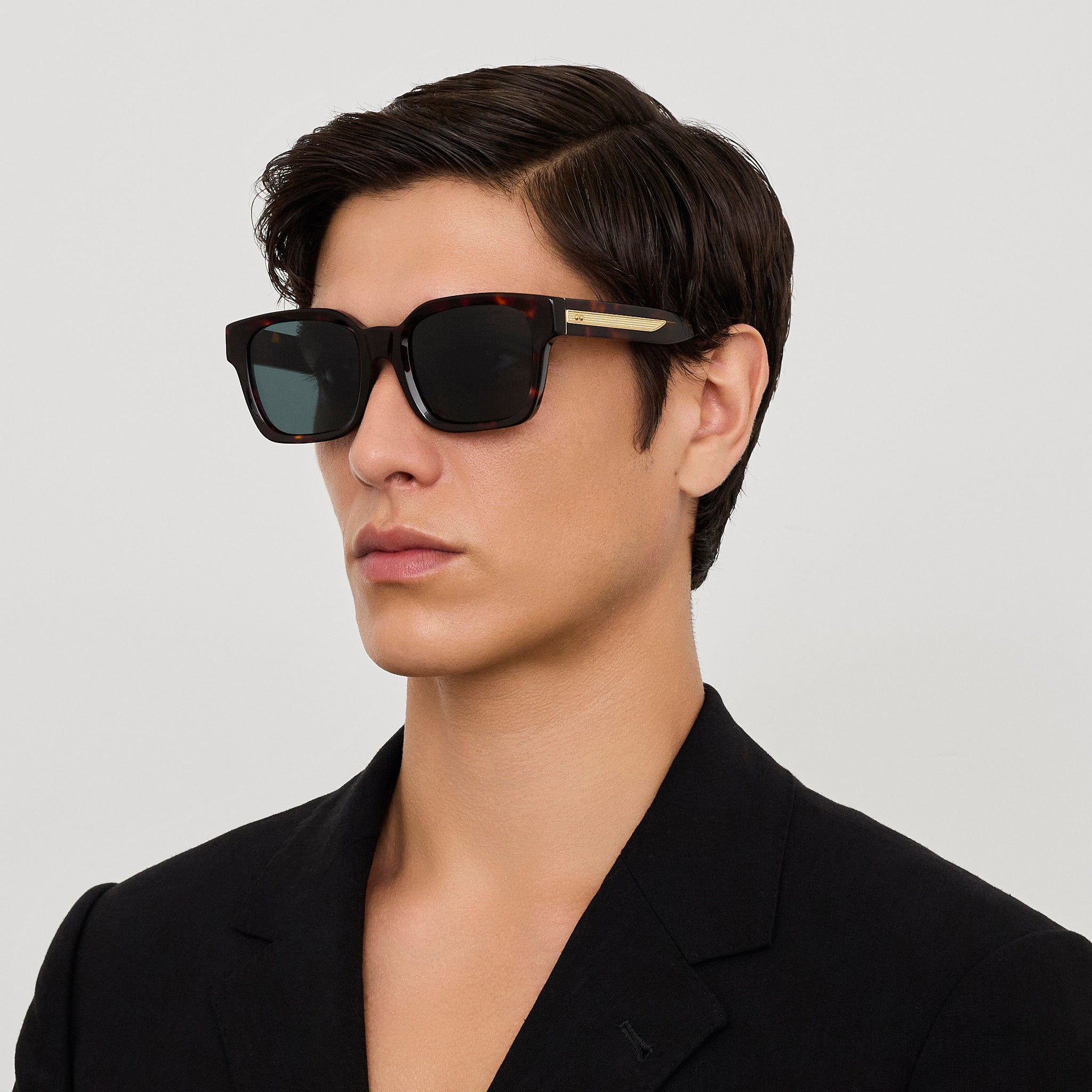 Nathan Sunglasses in Dark Tortoiseshell - LINDA FARROW - Sunglasses - 