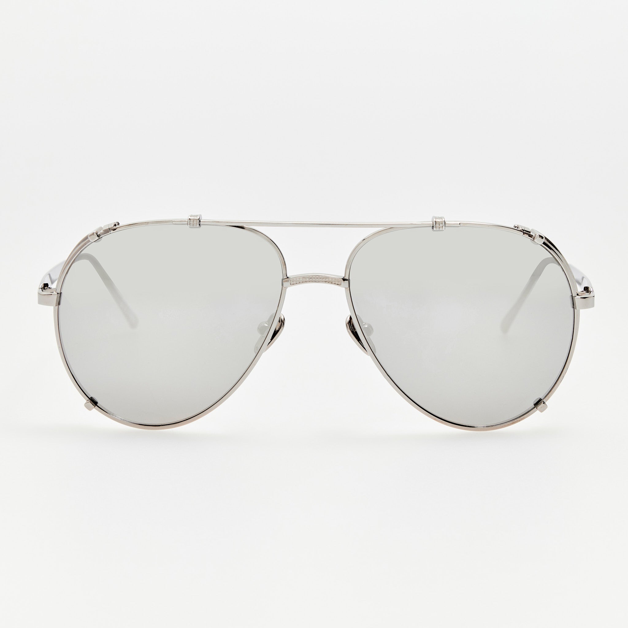 Newman Sunglasses in 22K White Gold and Platinum - LINDA FARROW - Sunglasses - 