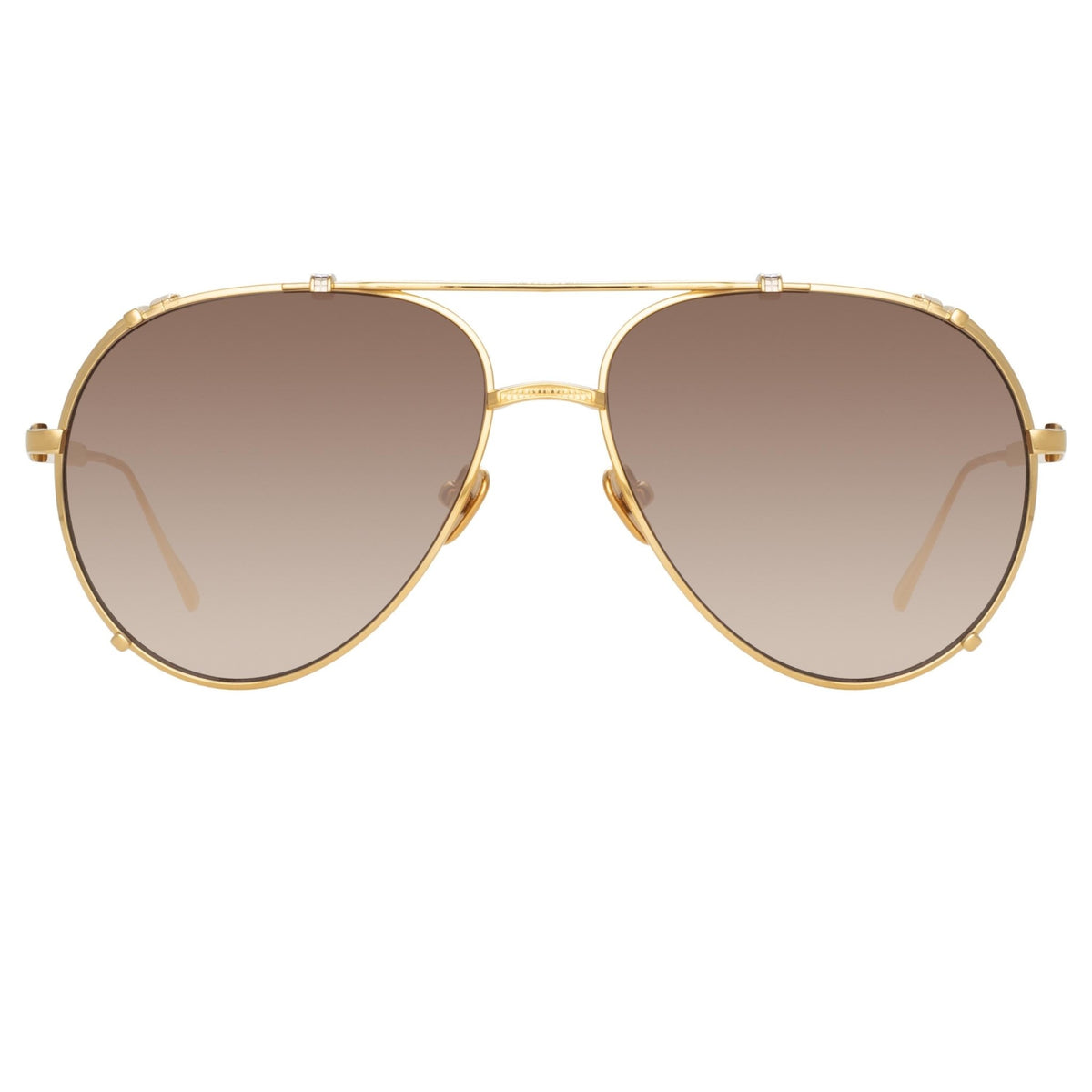 Newman Sunglasses 22K Yellow Gold Mocha