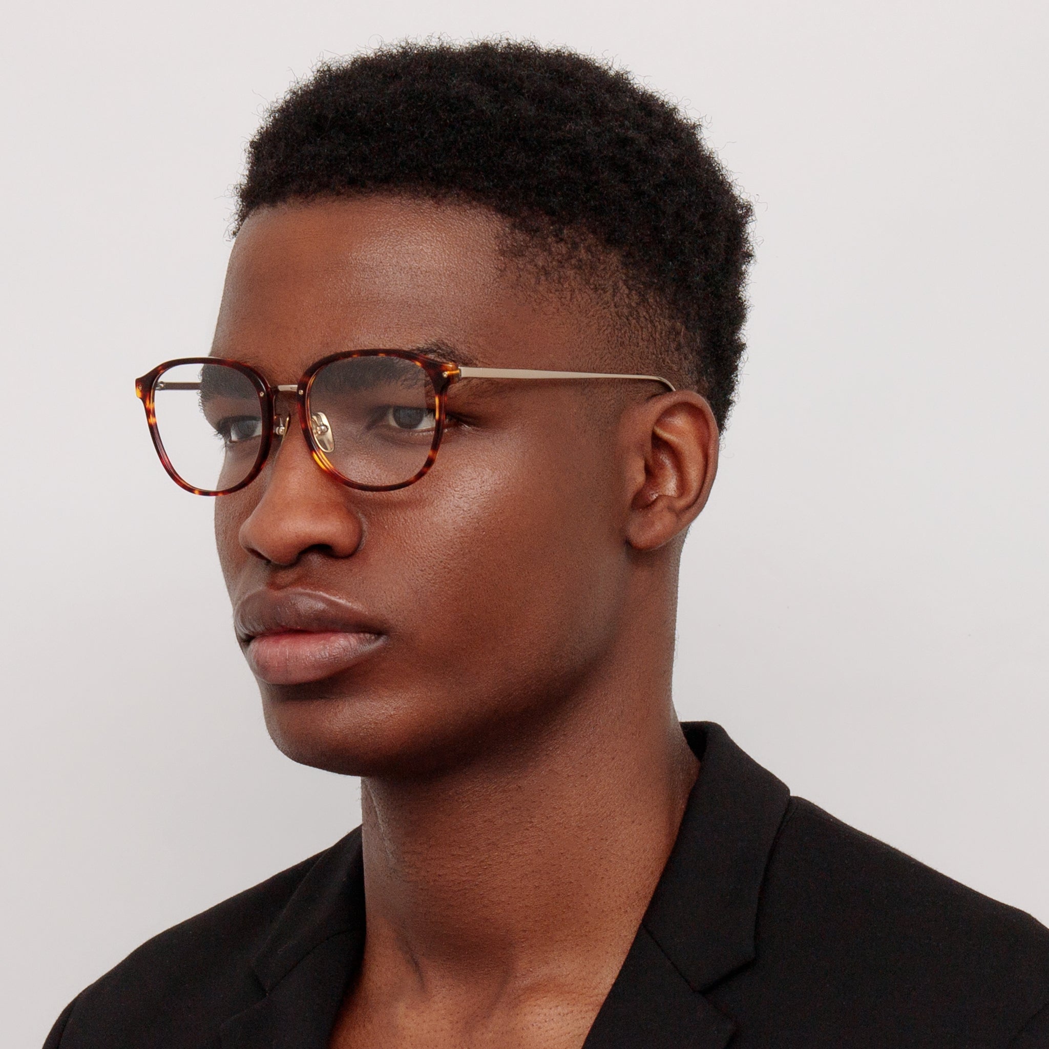 Park Optical in Caramel Dark Tortoiseshell - LINDA FARROW - Optical Frame - 