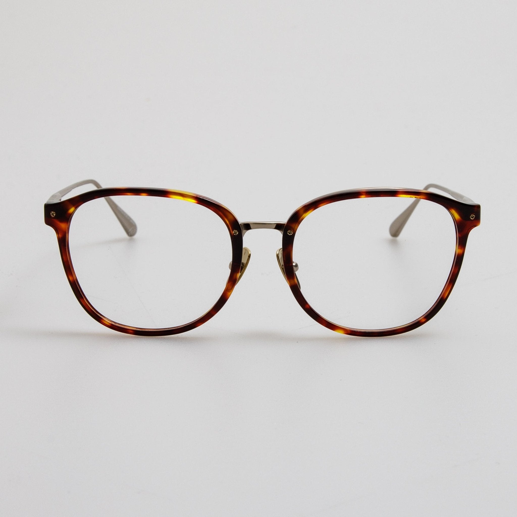 Park Optical in Caramel Dark Tortoiseshell - LINDA FARROW - Optical Frame - 